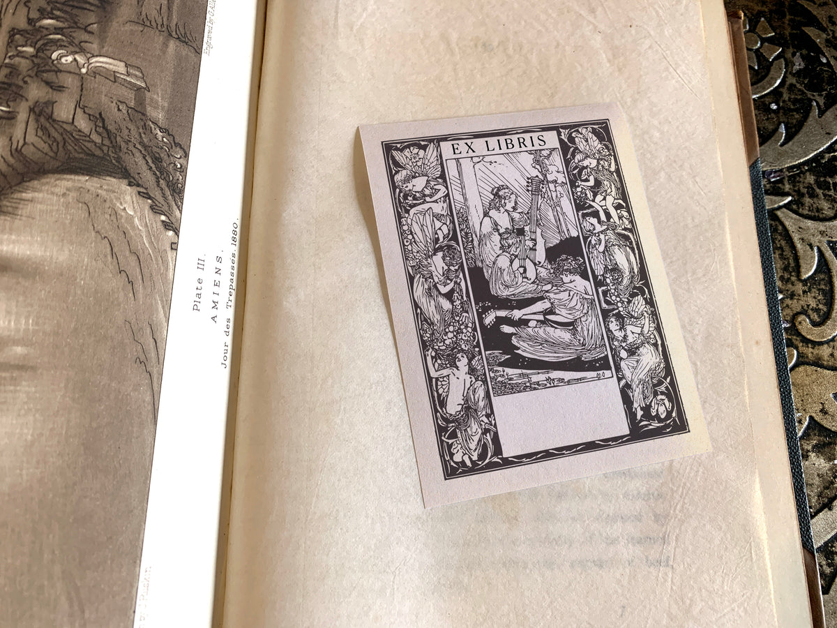 Fairy Music, Personalized Ex-Libris Bookplates, Crafted on Traditional –  Ebon et Noir