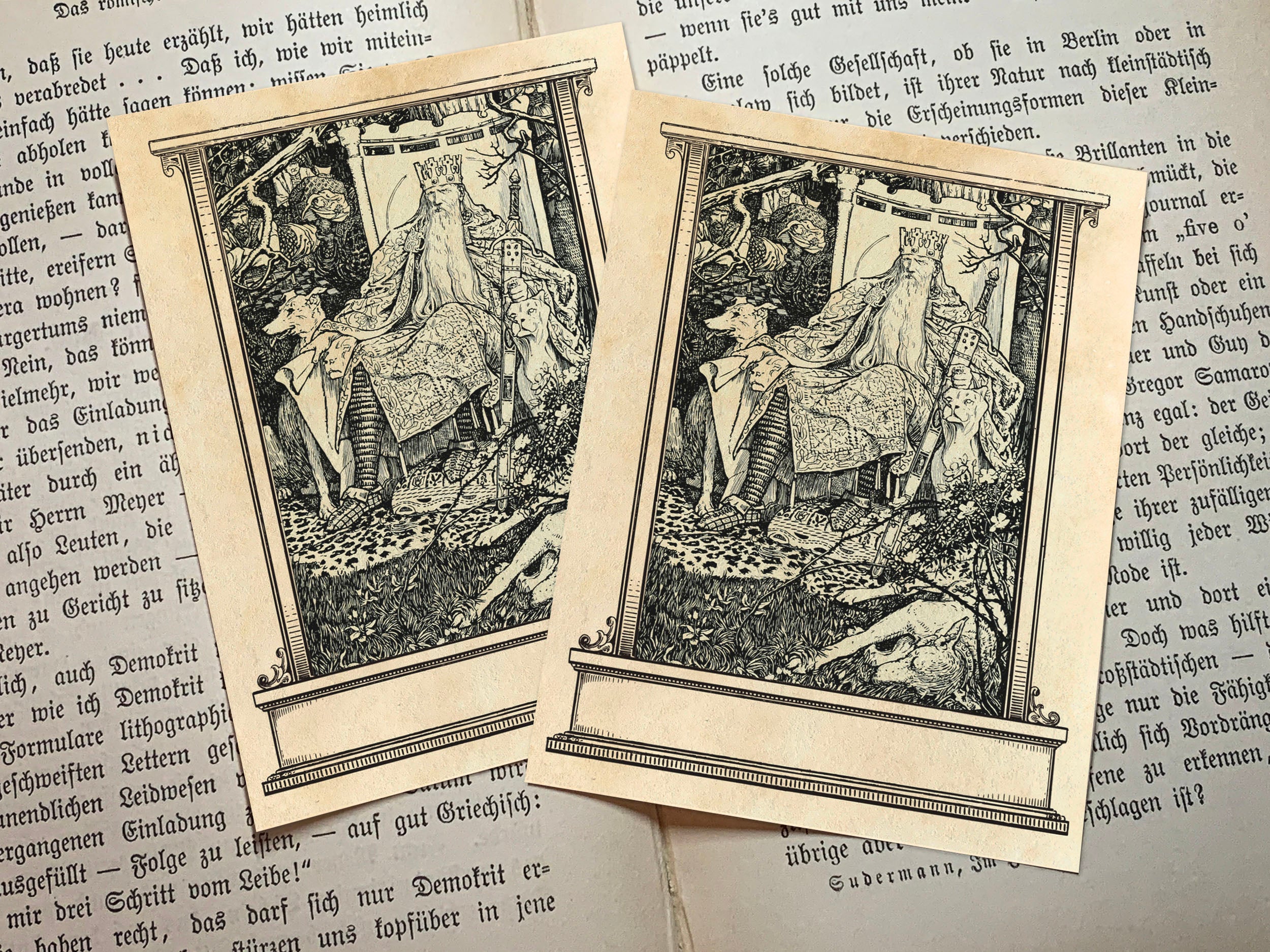 Monarch's Legacy, Personalized Ex-Libris Bookplates, Crafted on Traditional Gummed Paper, 3in x 4in, Set of 30