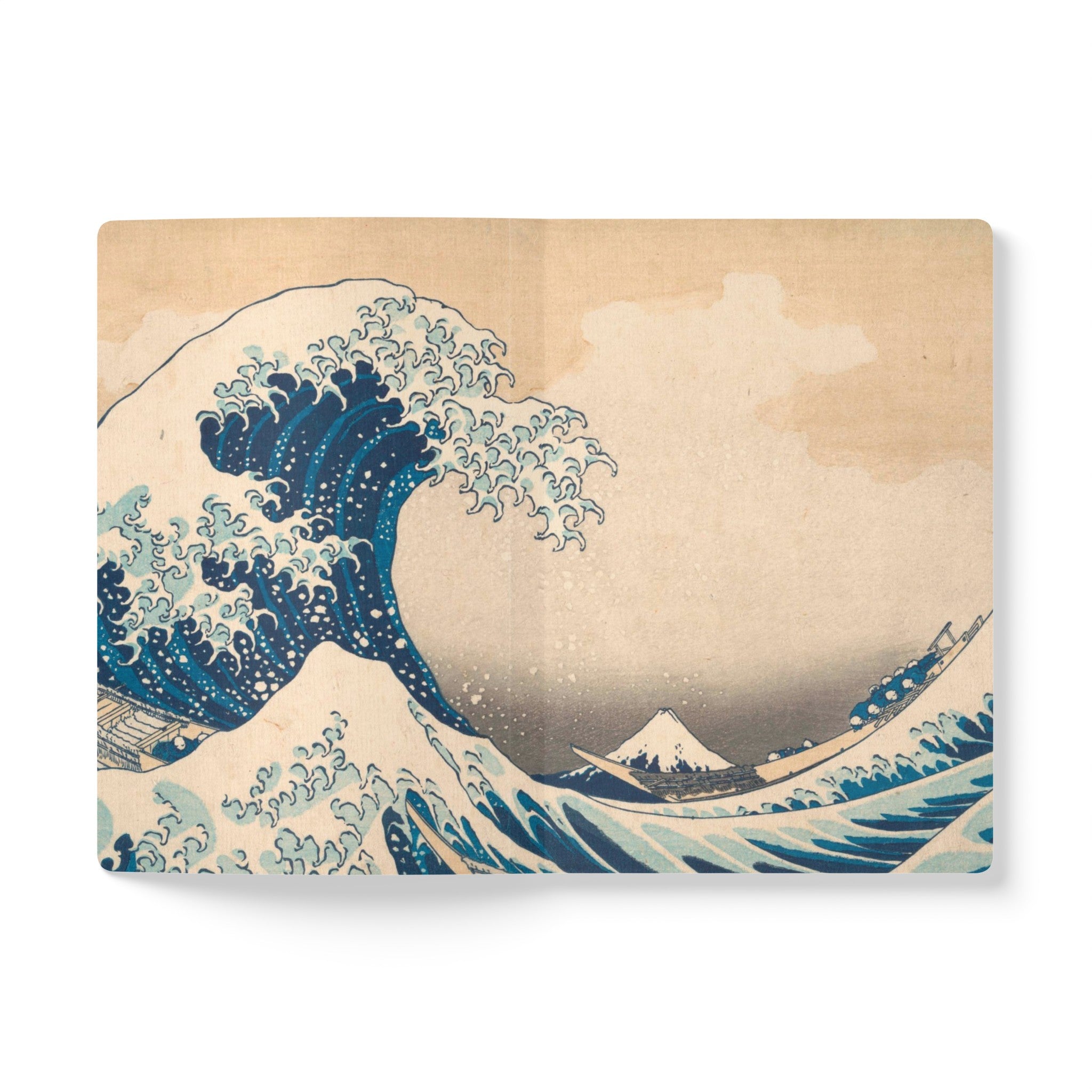 Make Waves, Katsushika Hokusai, Softcover Composition Notebook, Lined Idea Book/Journal with Perforated Margins and Inside Prints