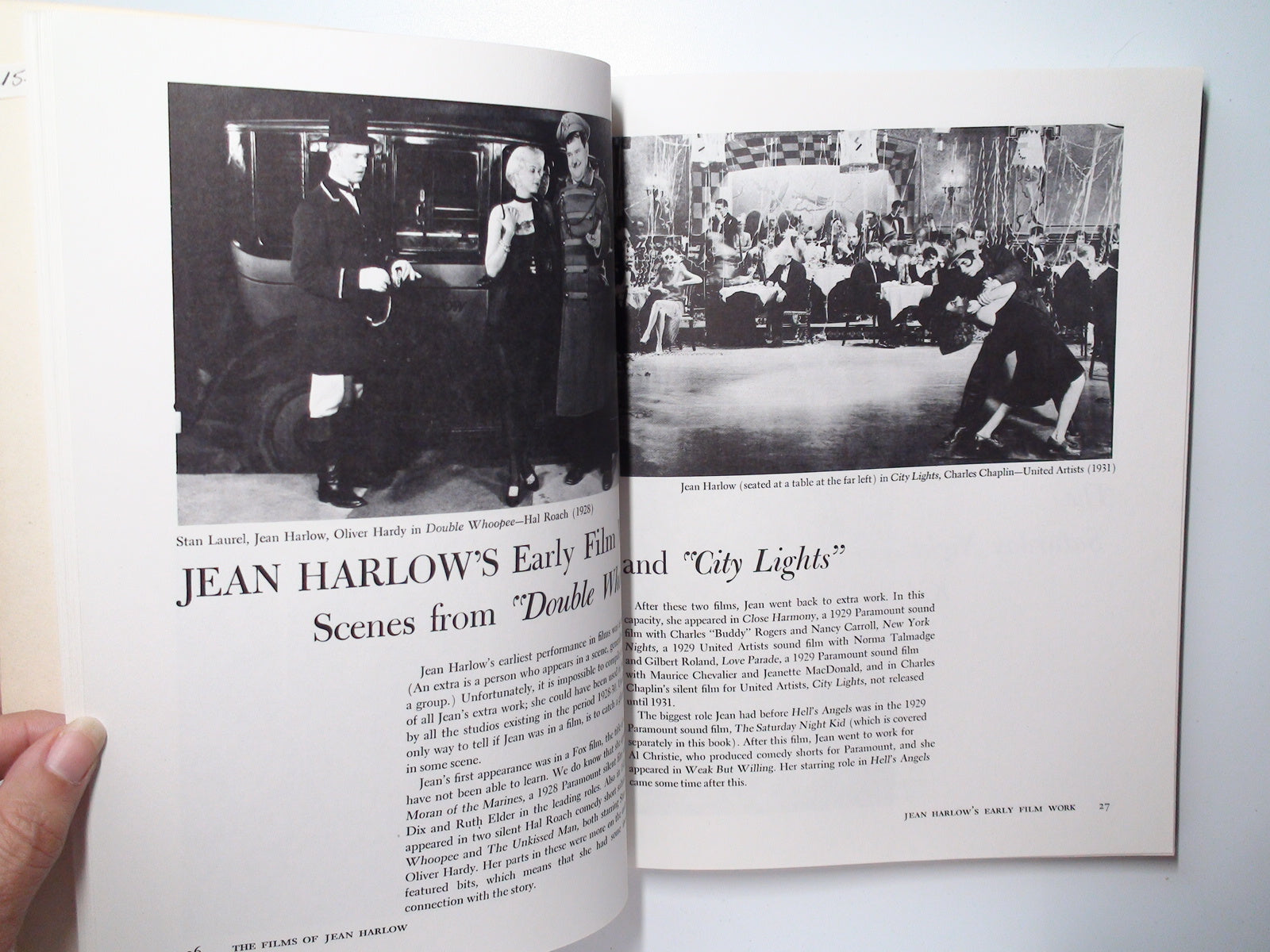 The Films of Jean Harlow, Michael Conway, Illustrated, 4th Ed, 1974