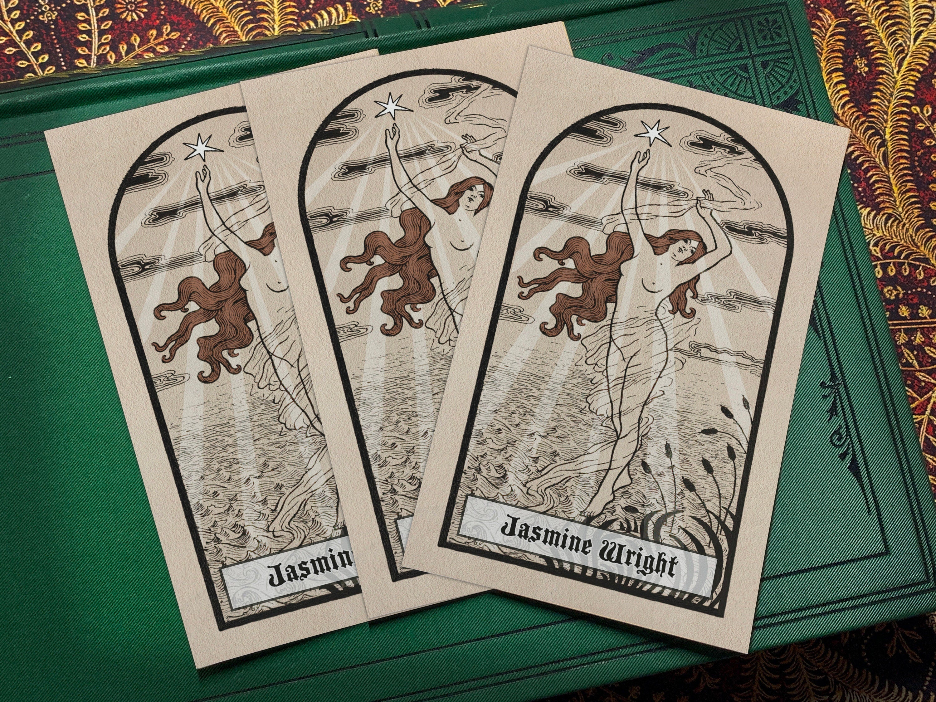 Starshine, Personalized Ex-Libris Bookplates, Crafted on Traditional Gummed Paper, 2.5in x 4in, Set of 30