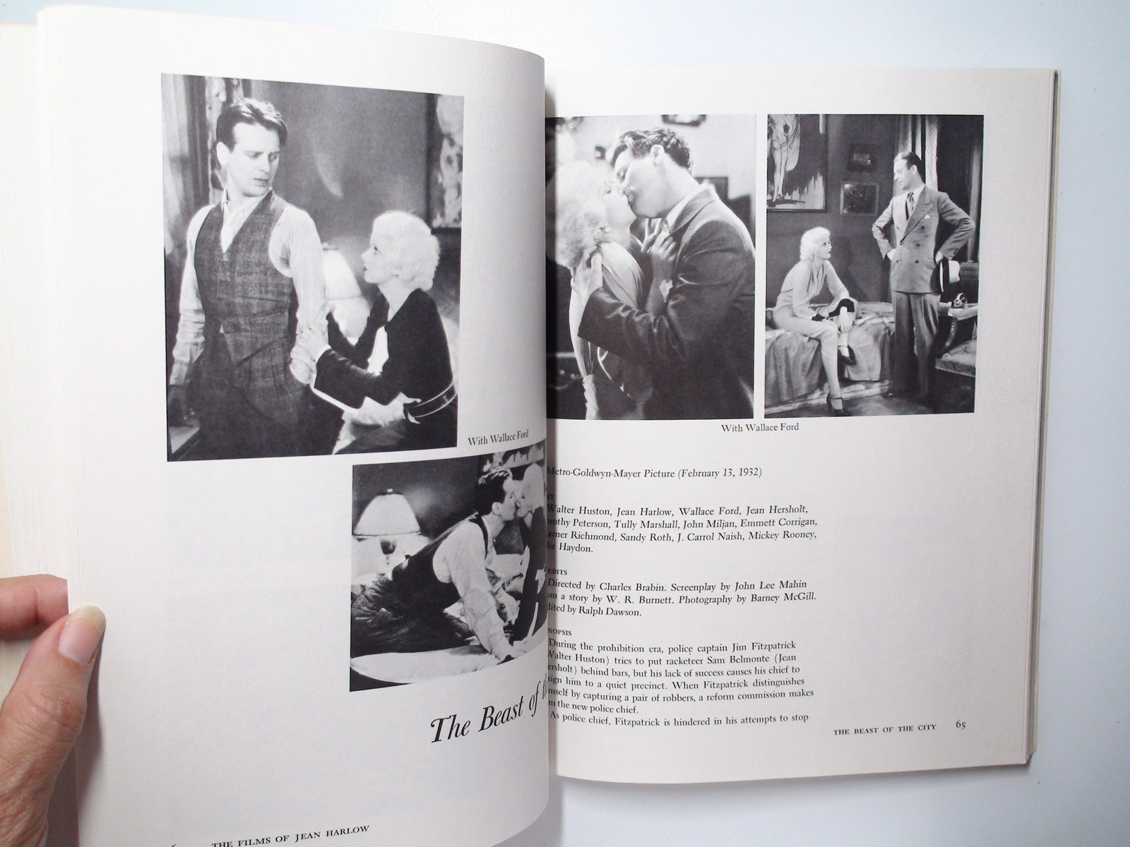 The Films of Jean Harlow, Michael Conway, Illustrated, 4th Ed, 1974