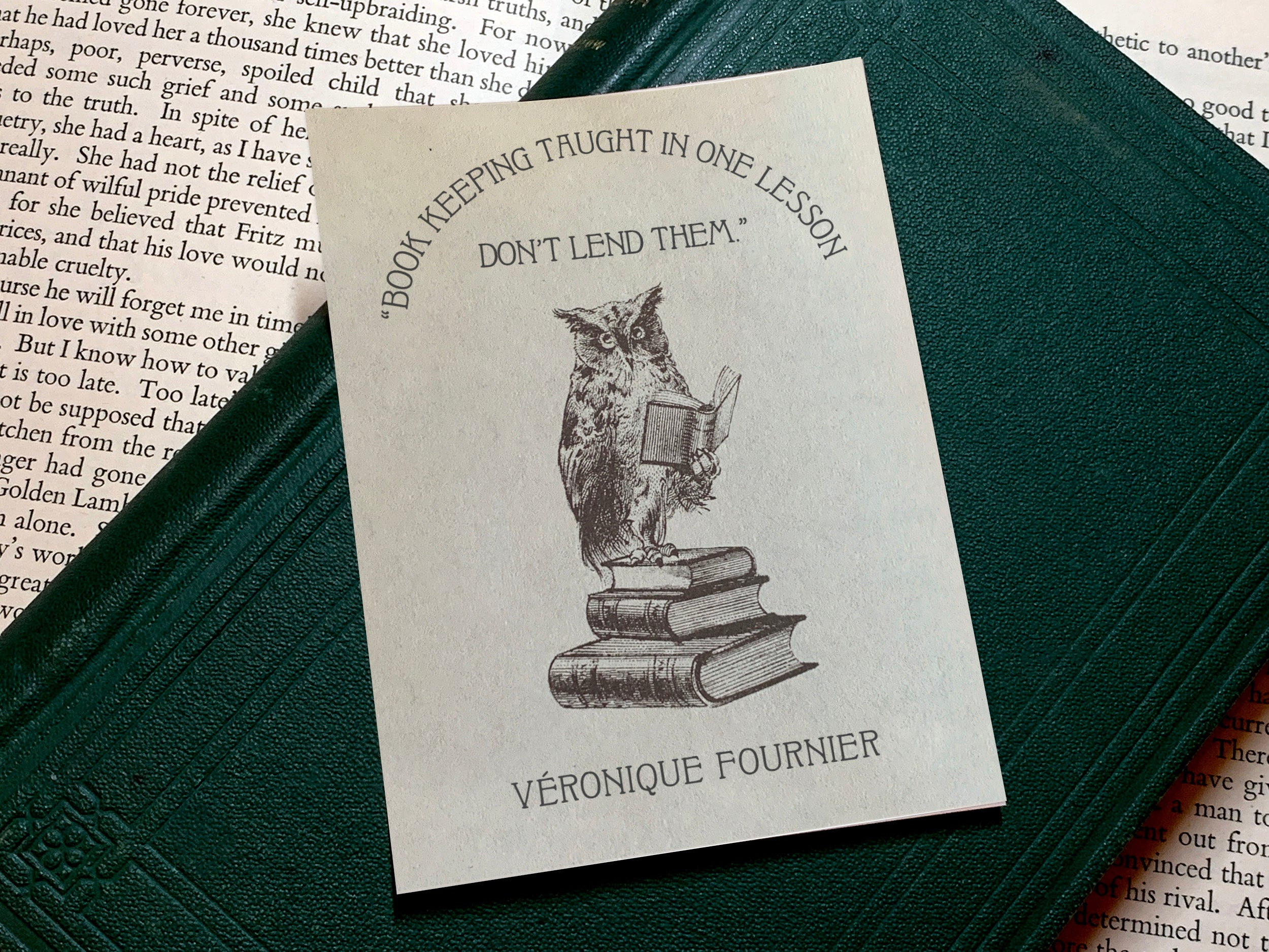 Prose and Poetry, Personalized Ex-Libris Bookplates, Crafted on Traditional Gummed Paper, 3in x 4in, Set of 30