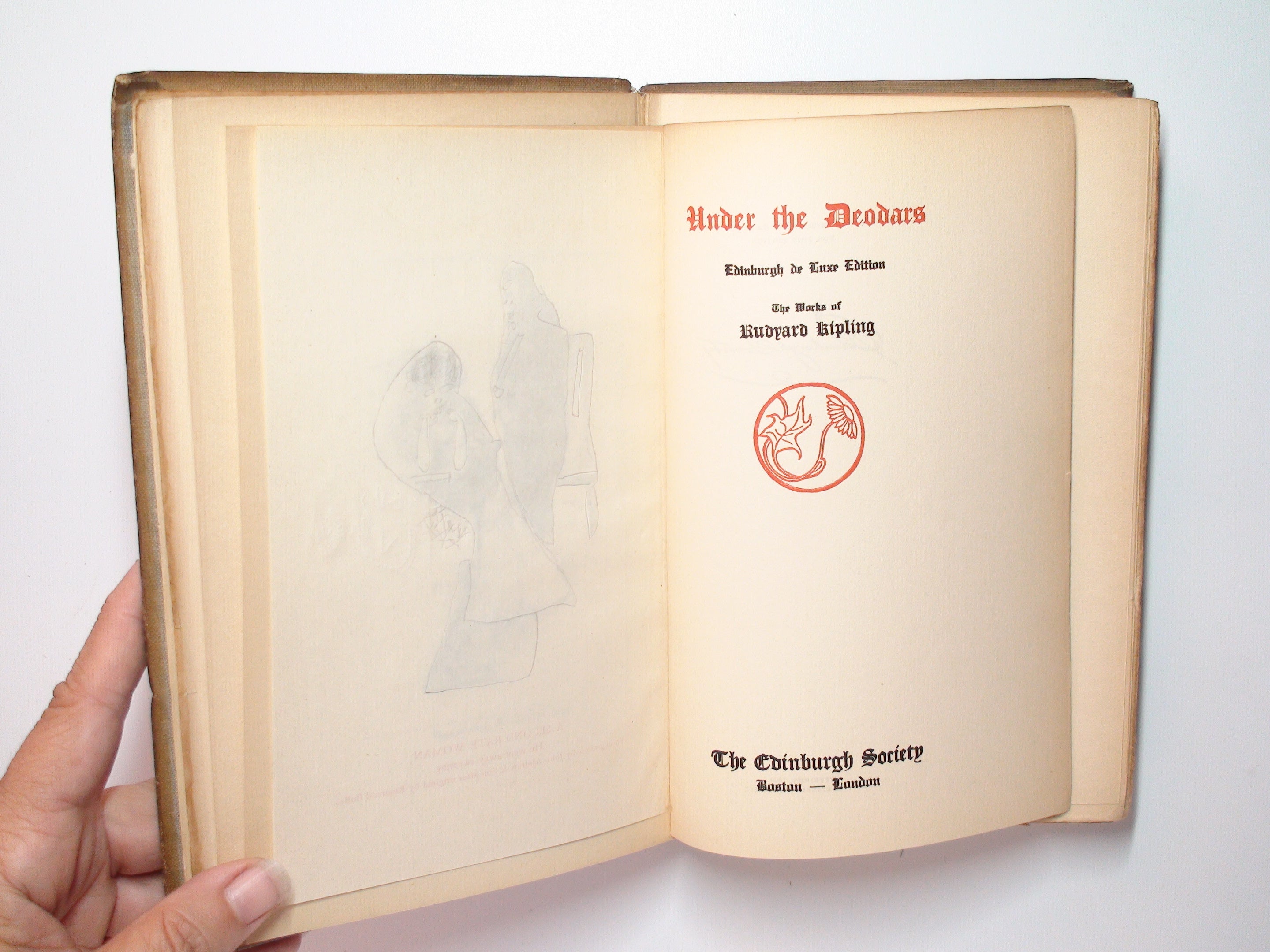 Under the Deodars, Edinburgh de Luxe Edition, Rudyard Kipling, 1909