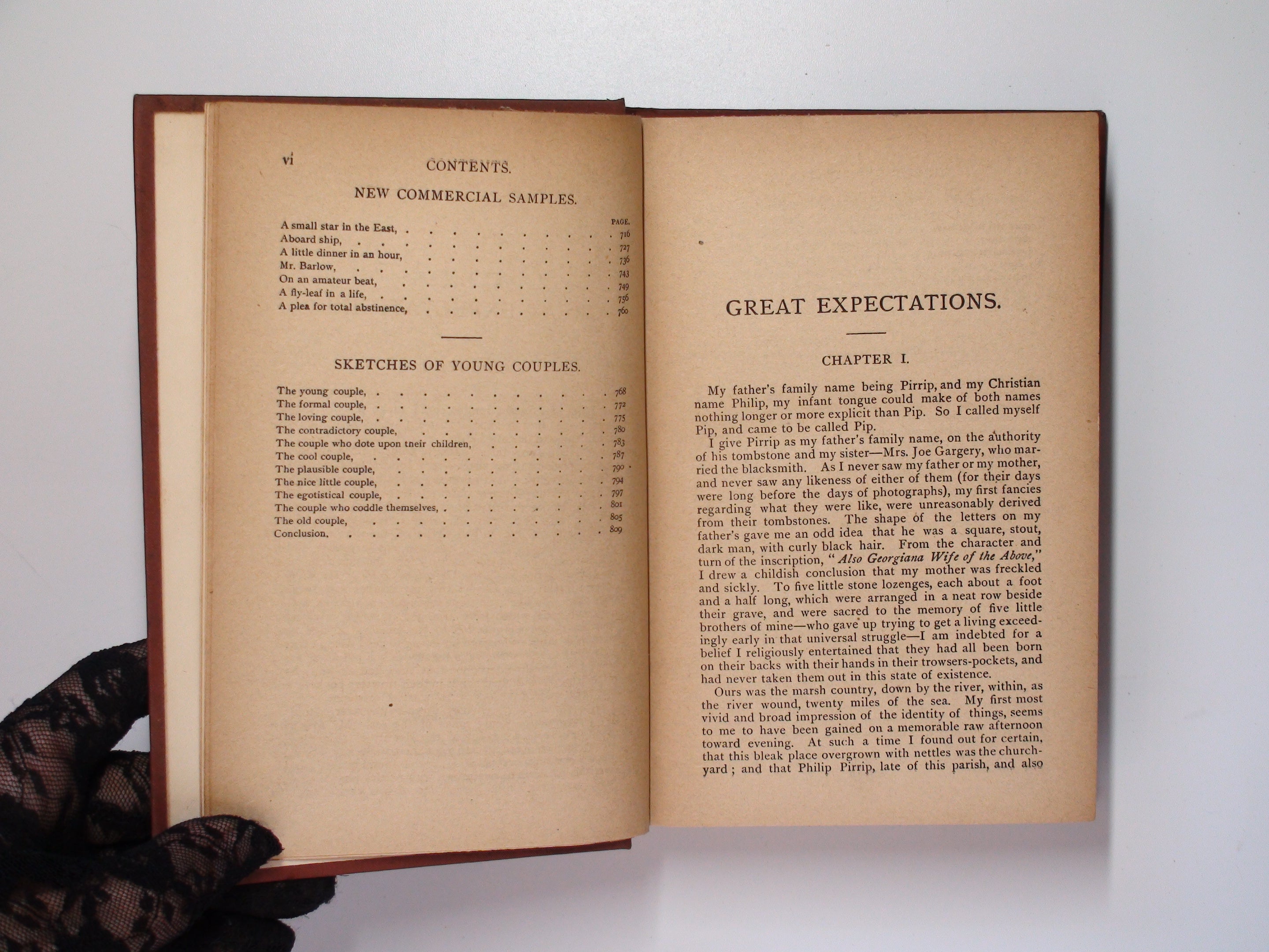 Great Expectations, Uncommercial Traveller, Misc., by Charles Dickens, c1890