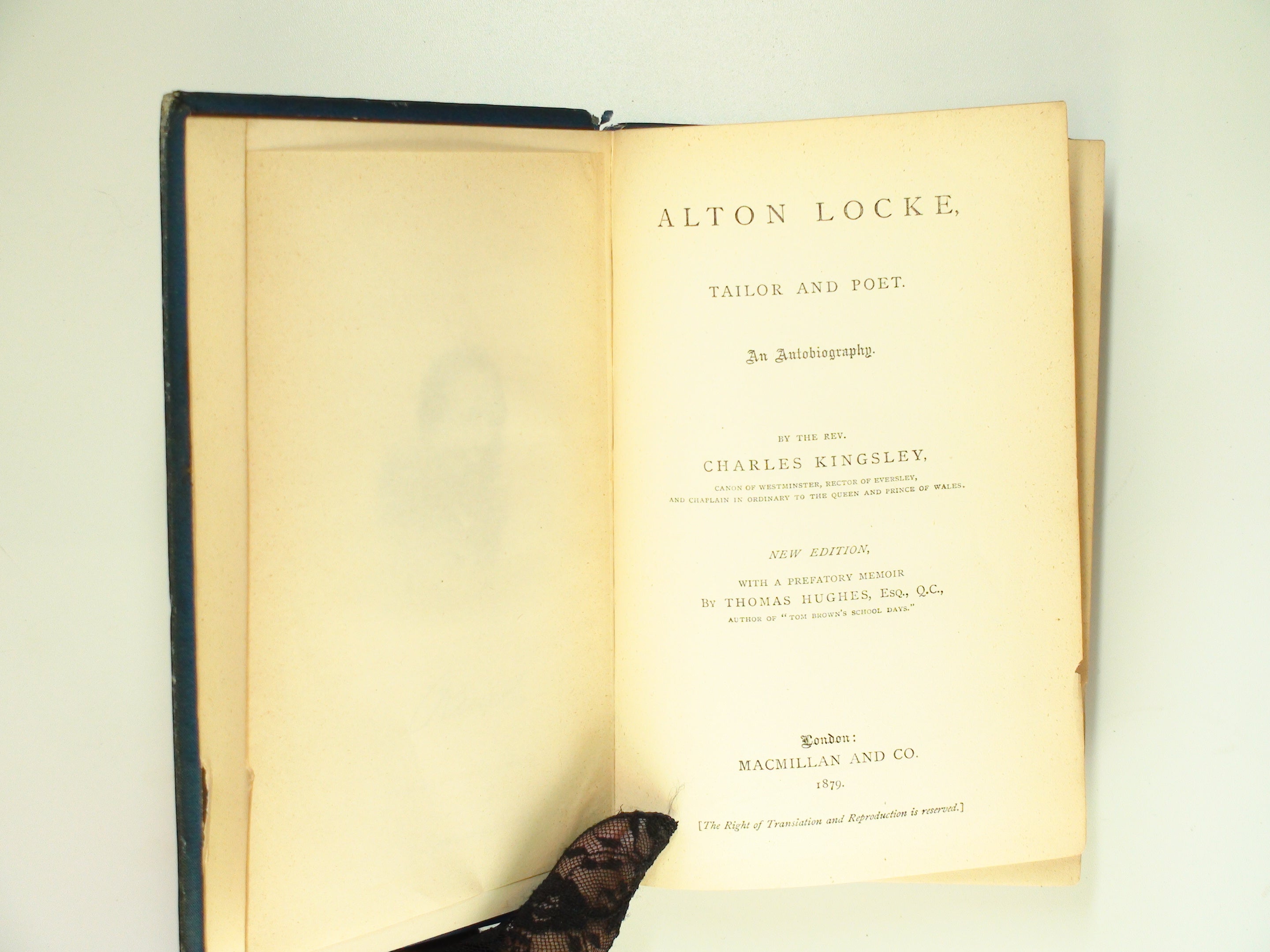 Alton Locke, Tailor and Poet, An Autobiography by Charles Kingsley, 1879