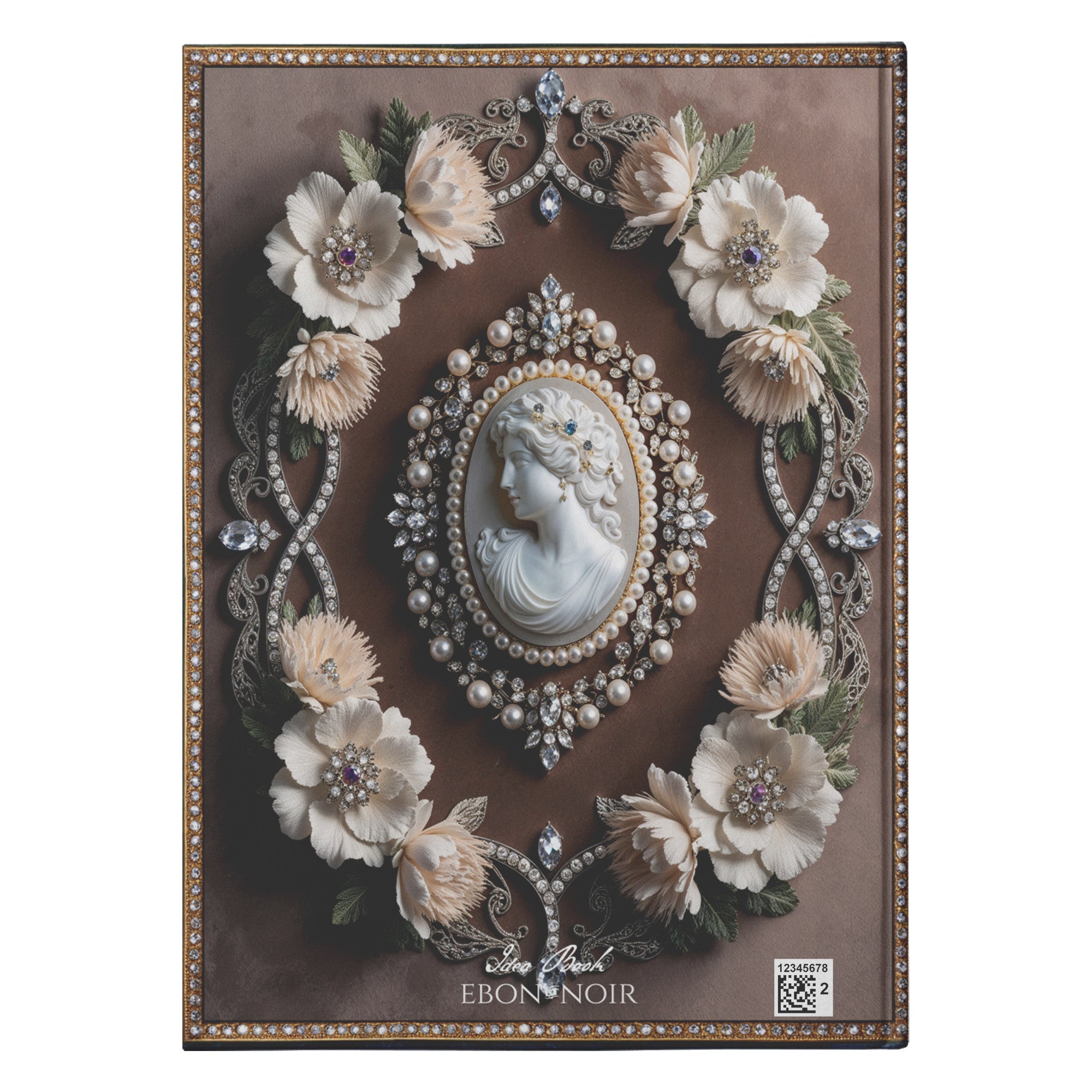 Bejeweled Cameo Hardcover Lined Journal With 150 Perforated Pages