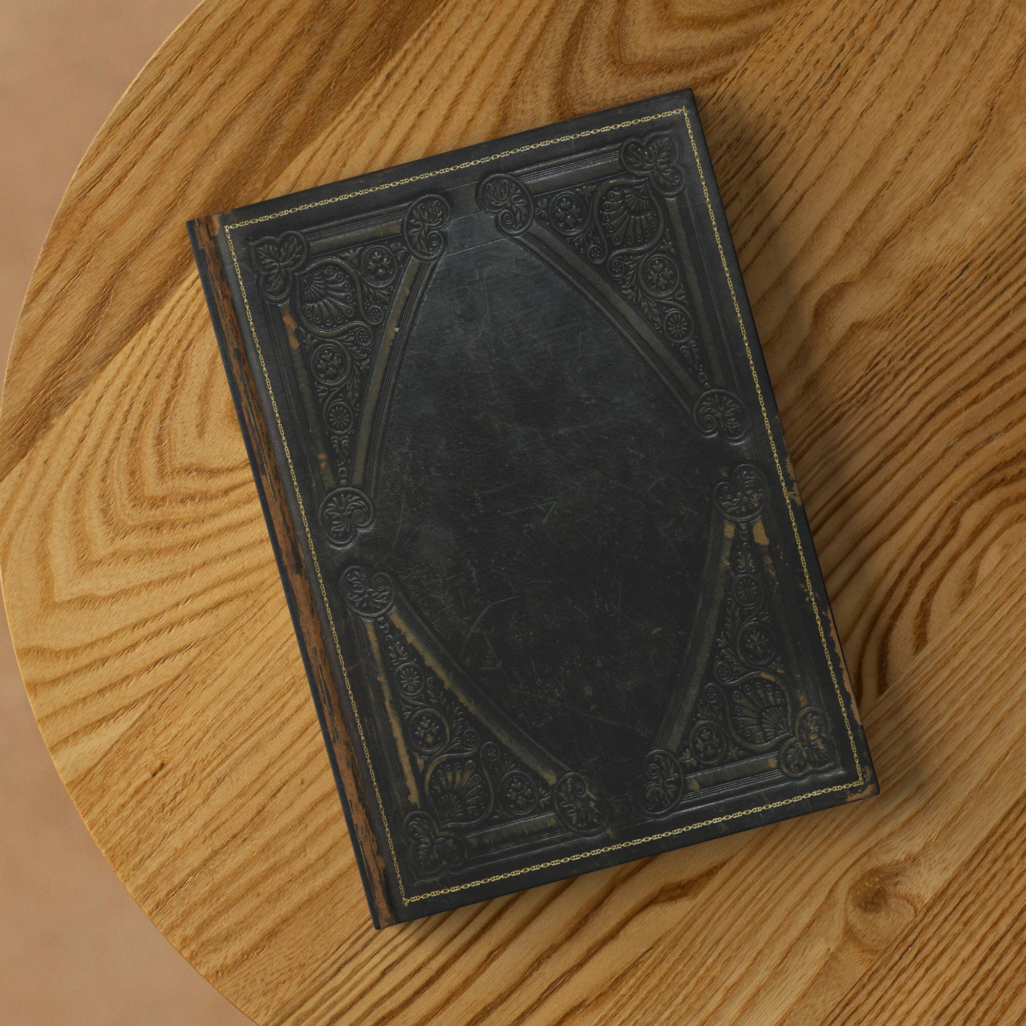 The Black Book, Dark Academia, Hardcover Lined Journal With 150 Perforated Pages