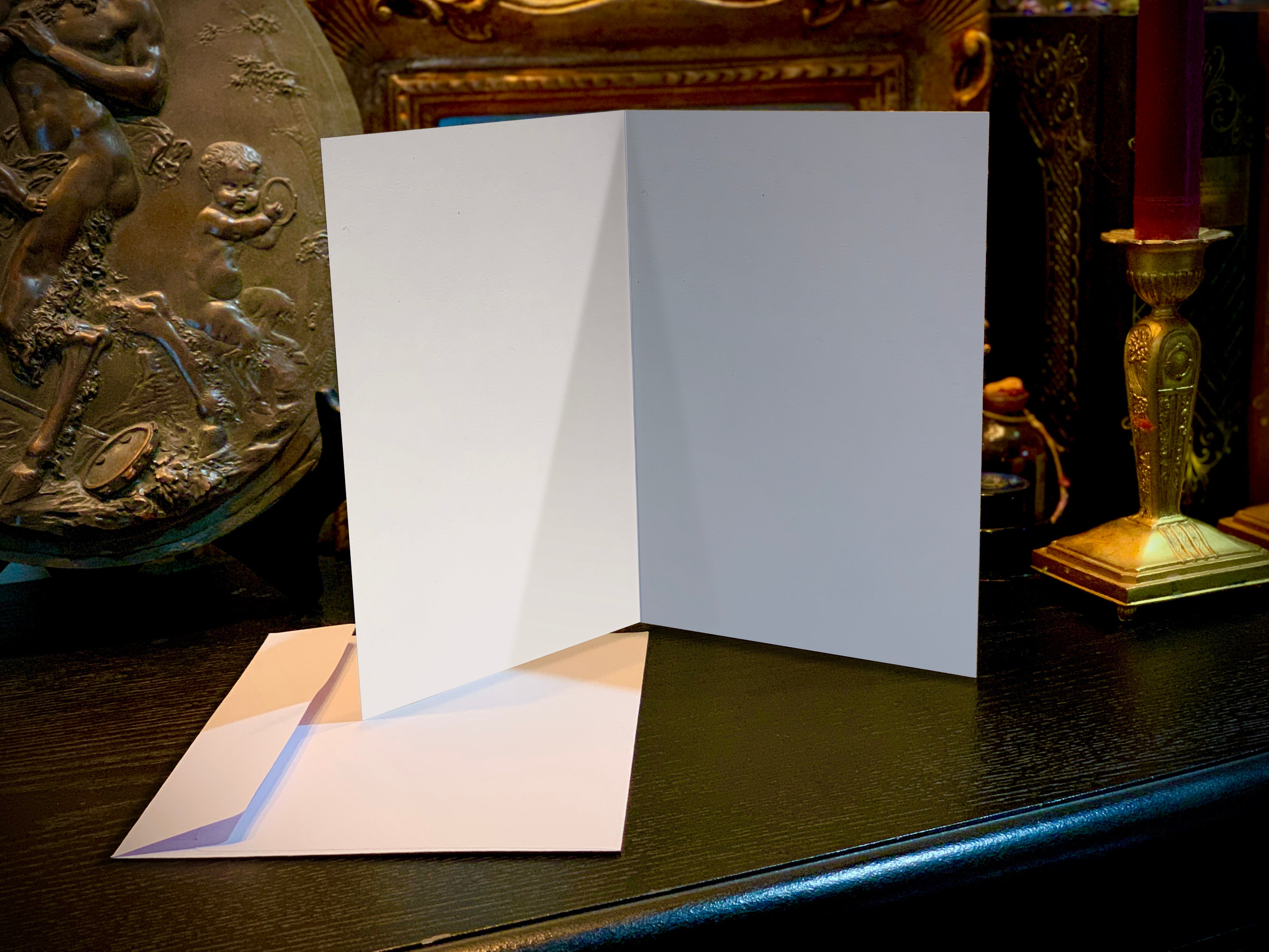 Will o the Wisp by Lev Lerch, Set of Gothic Greeting Cards, With White Envelopes, 5in x 7in