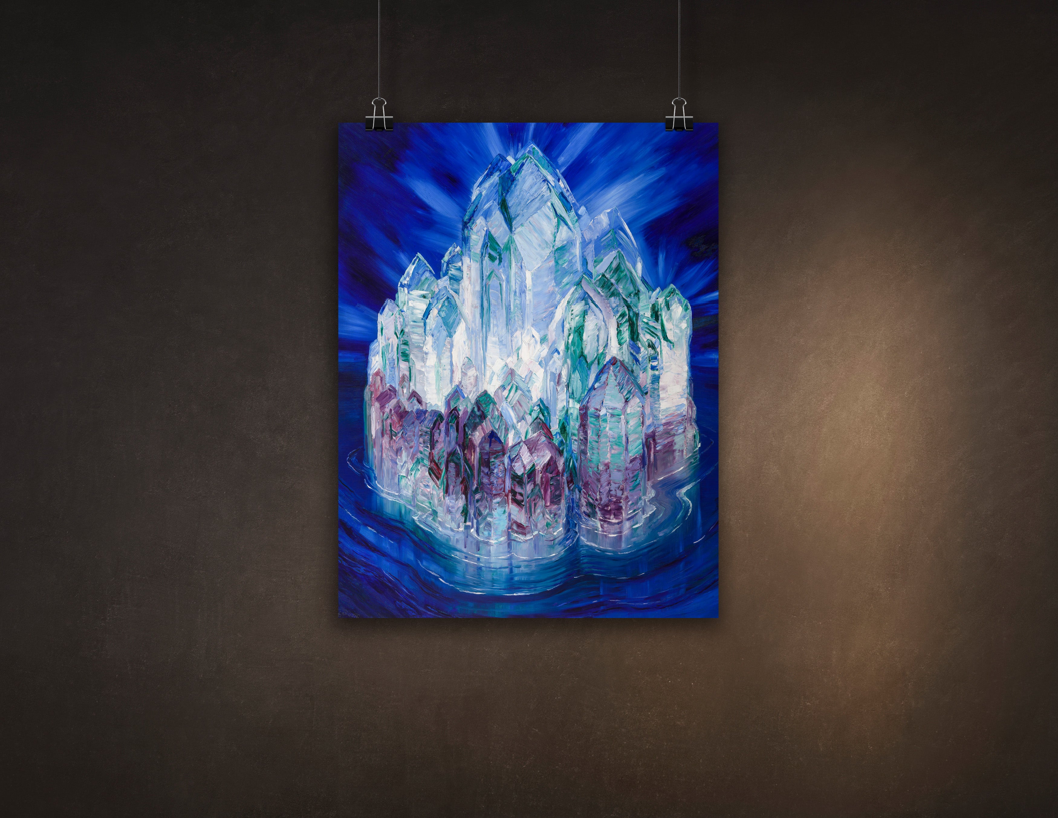 Crystal Castle in the Sea by Wenzel Hablik, Premium Museum Quality Poster, Available in Multiple Sizes