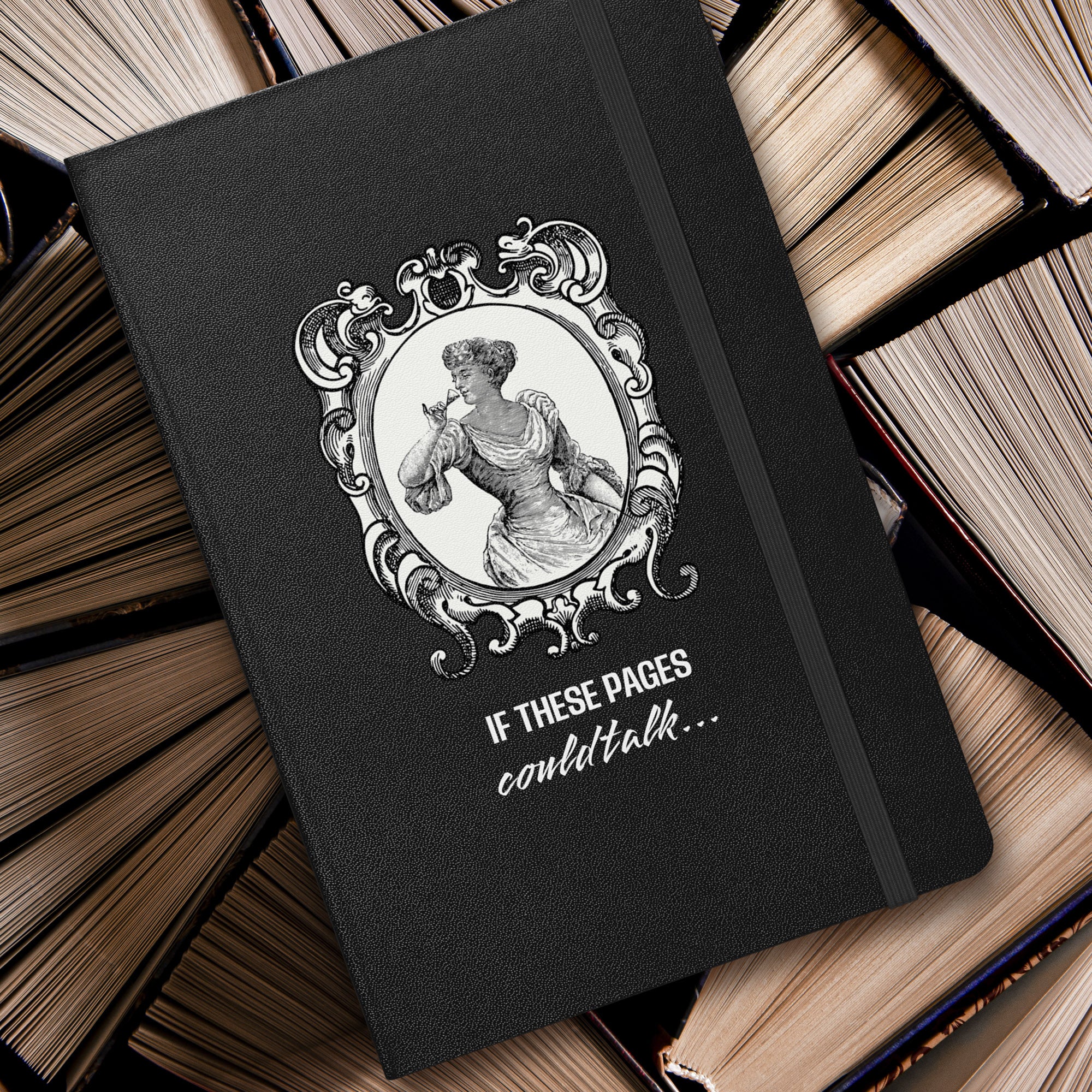 If These Pages Could Talk Victoriana-Inspired Hardcover Notebook/Journal/Idea Book, Lined, Available in Multiple Colors