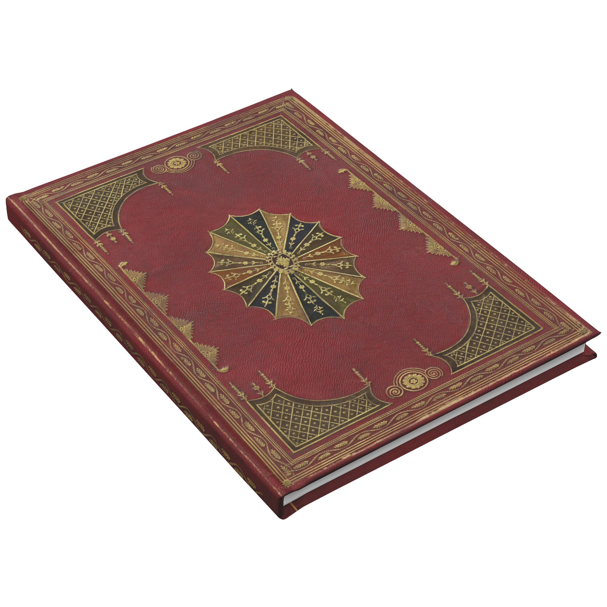 Imperial Scarlet Regency-Inspired Hardcover Lined Journal With 150 Perforated Pages