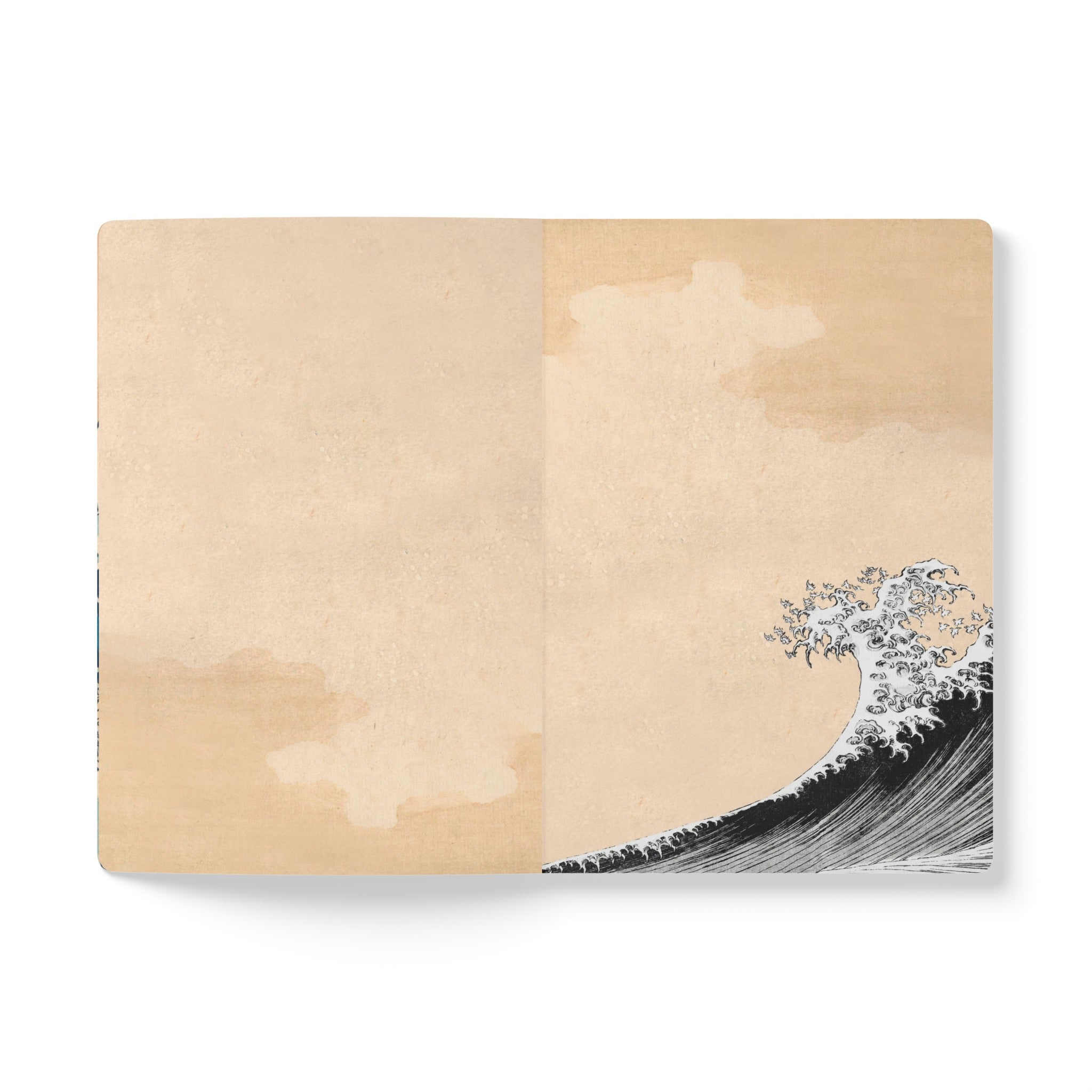 Make Waves, Katsushika Hokusai, Softcover Composition Notebook, Lined Idea Book/Journal with Perforated Margins and Inside Prints