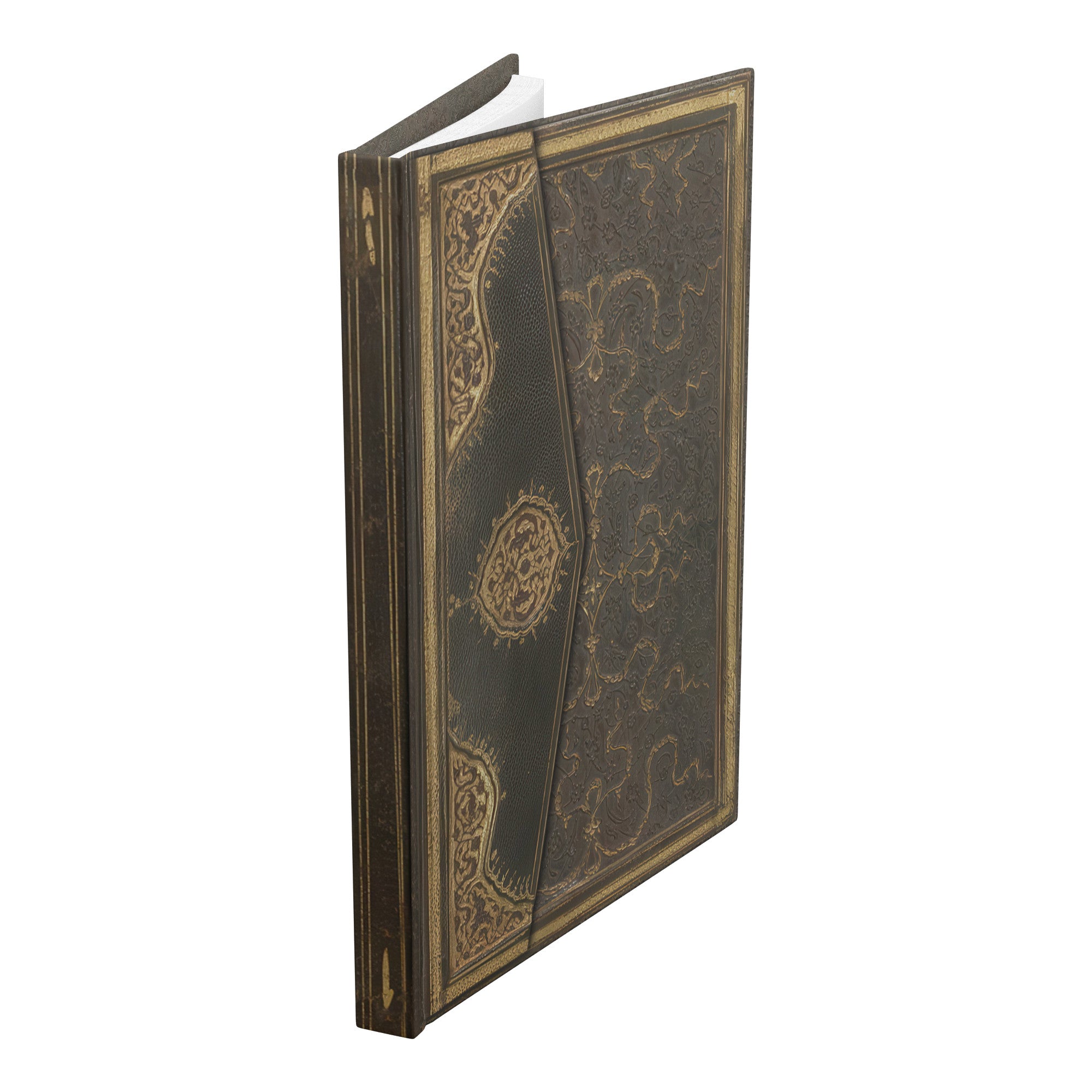 Jild-i kitab 15th Century Bookbinding, Hardcover Lined Journal With 150 Perforated Pages