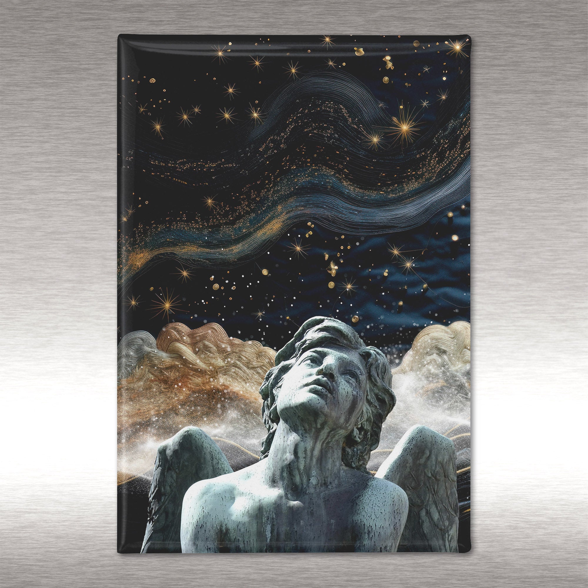 The Statue's Reverie, Magnetic Keepsake, Refrigerator Magnet, 2.125in x 3.125in