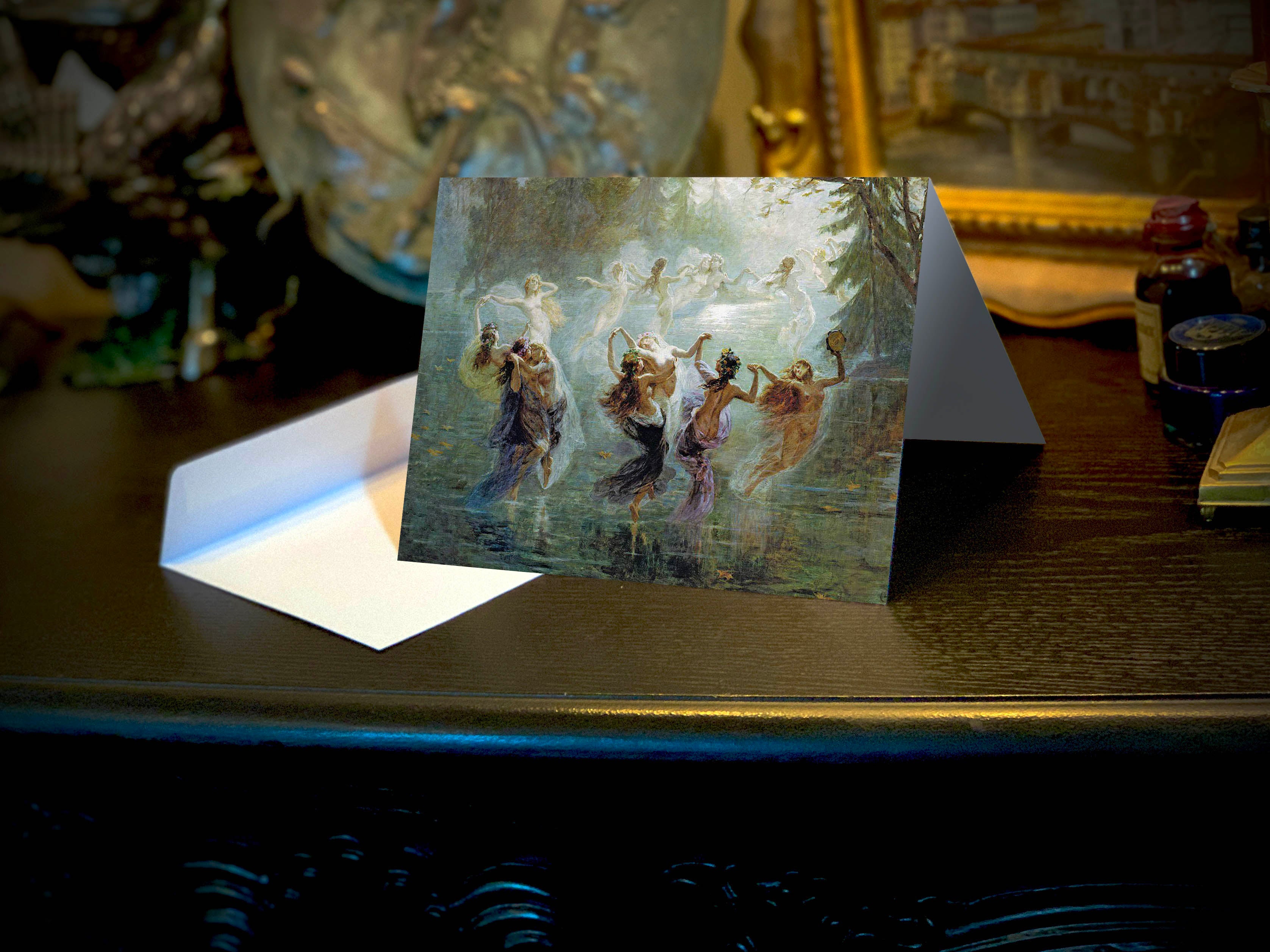 Le Villi (Les Wilis) Dance of the Spectral Brides by Giuliano Bartolomeo, Greeting Cards with Envelopes, 5in x 7in