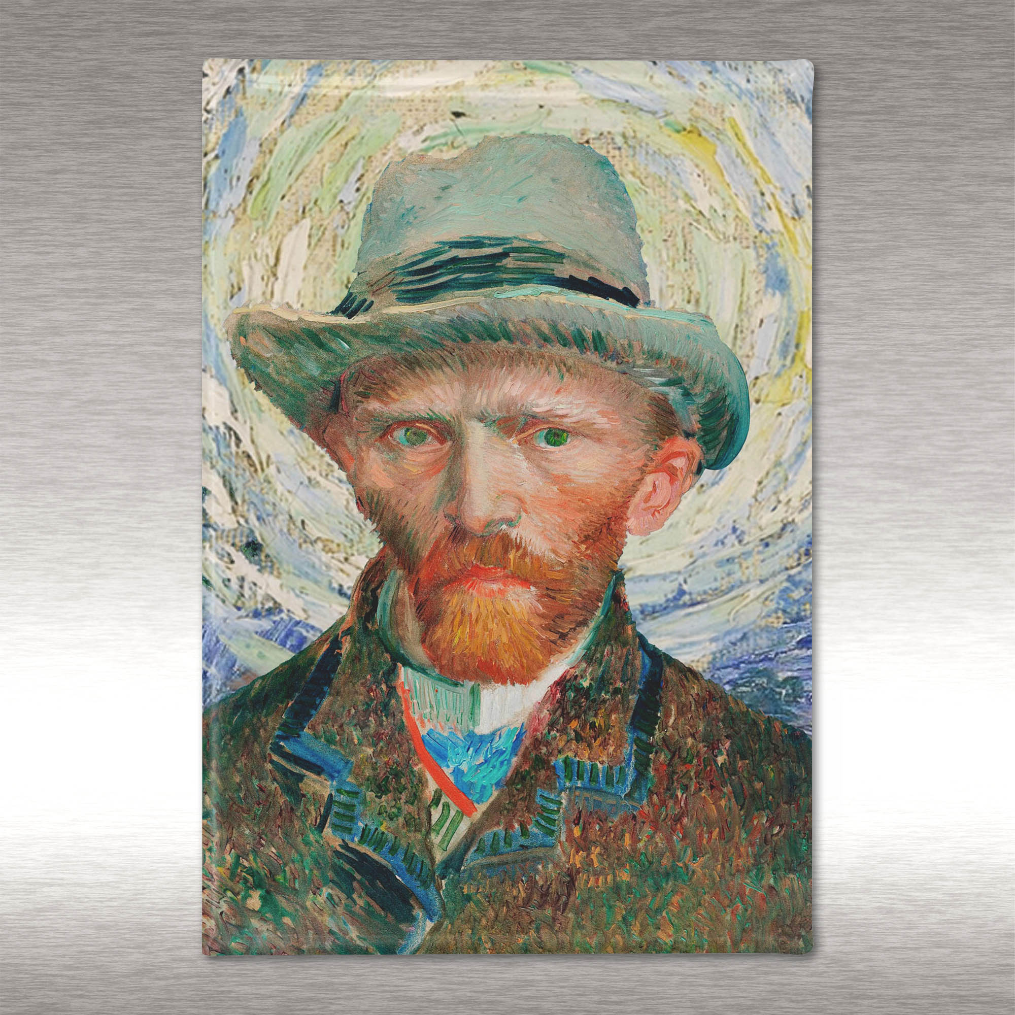 Van Gogh Portrait Remix, Magnetic Keepsake, Refrigerator Magnet, 2.125in x 3.125in