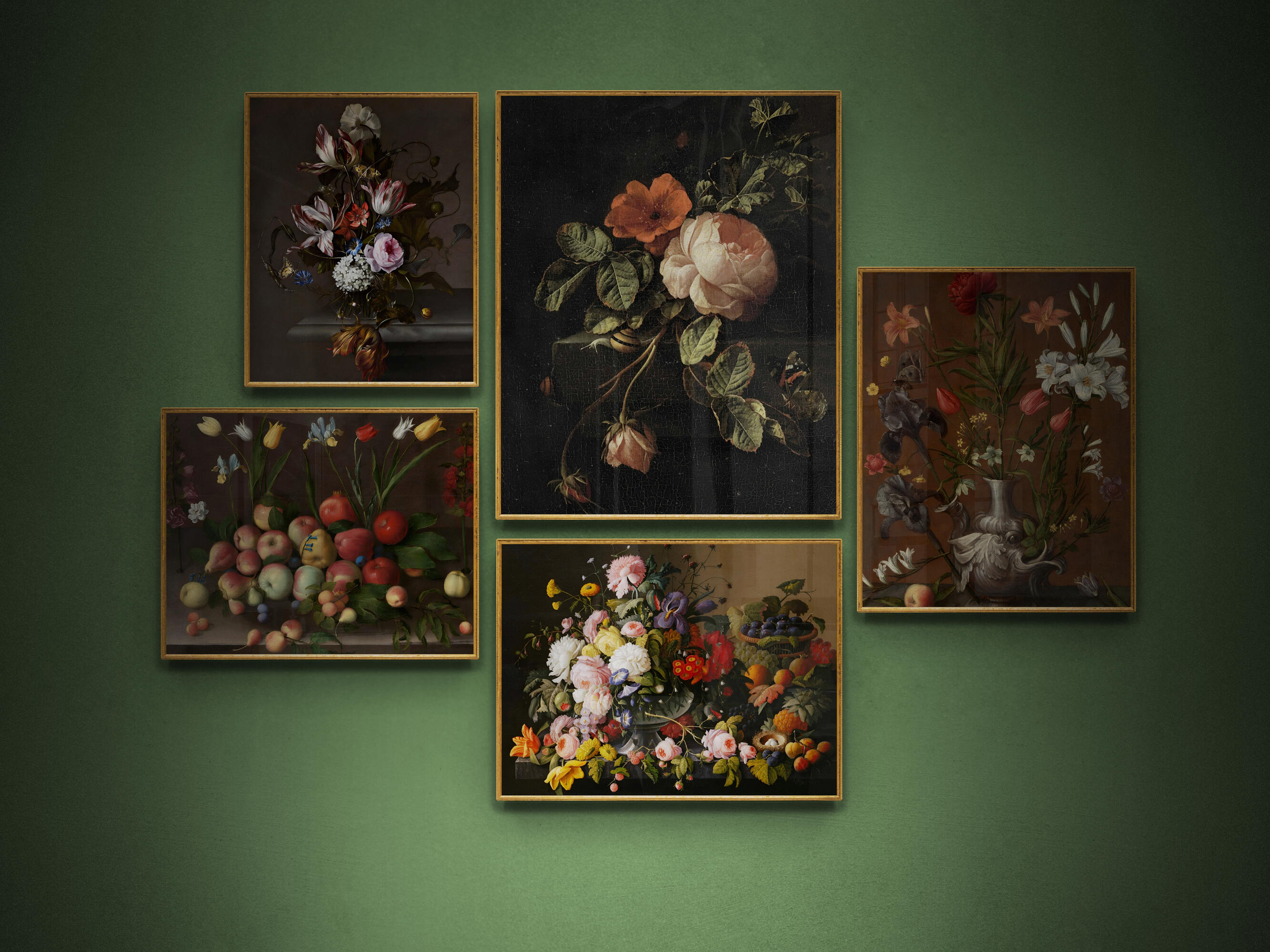 Moody Florals, Gallery Wall Art Set, Dark Academia Room Decor, Printable Art, DIGITAL DOWNLOAD, 13 High-Resolution Images + How to Guide