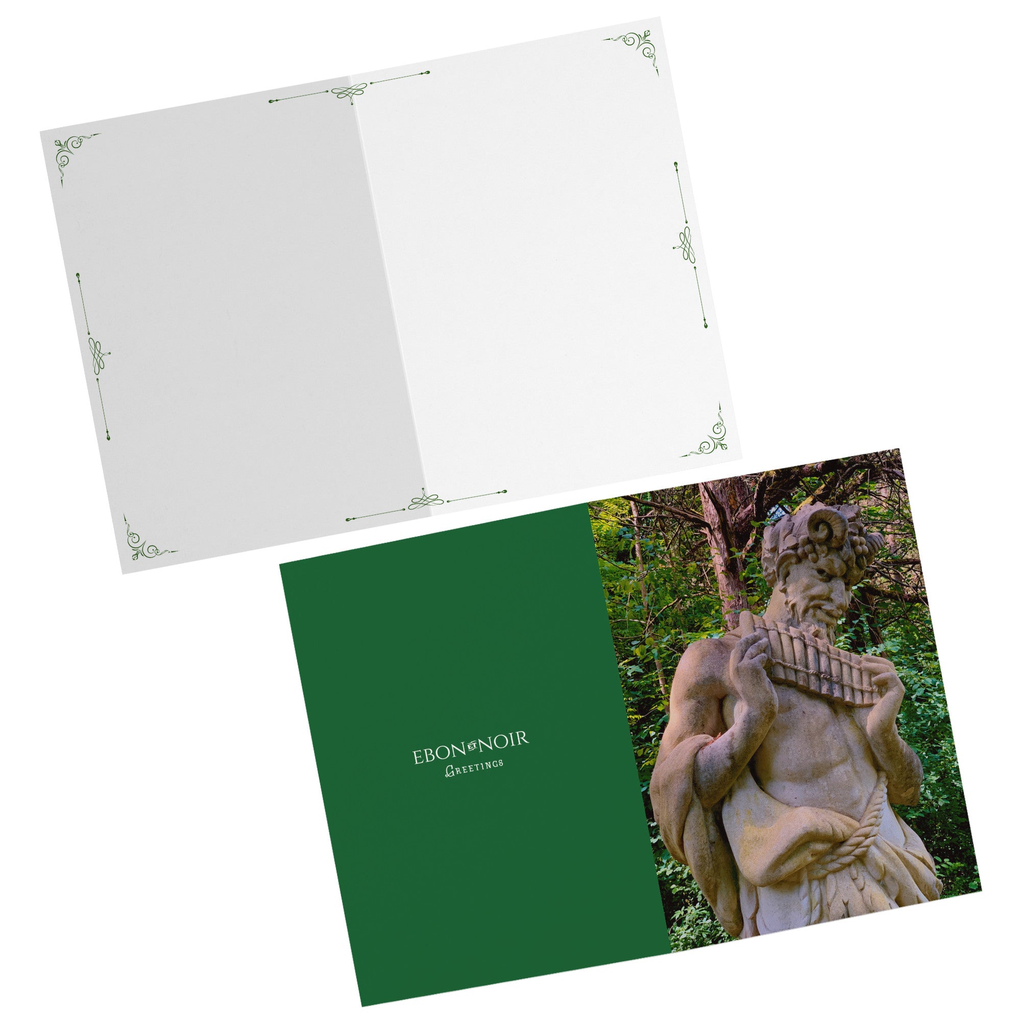 Faunus, Satyr/Pan Set of Everyday Greeting Cards, With White Envelopes, 5in x 7in