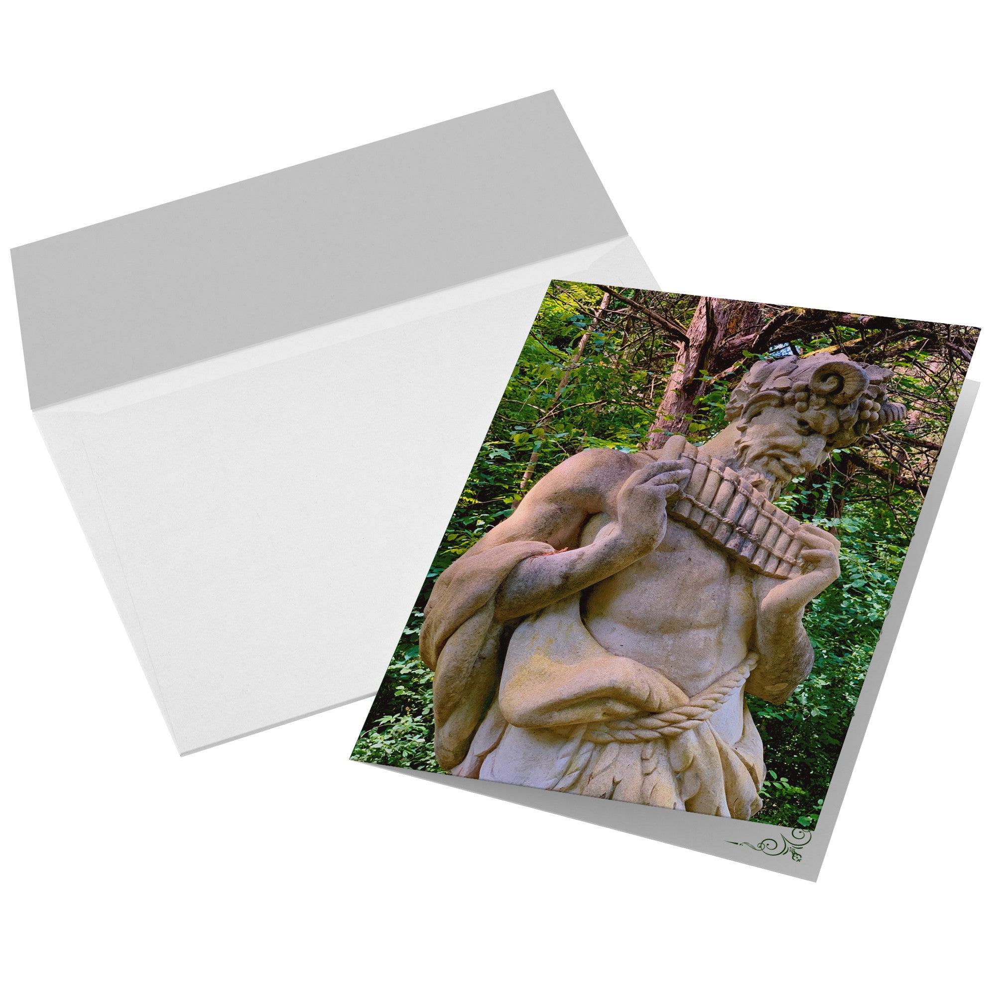 Faunus, Satyr/Pan Set of Everyday Greeting Cards, With White Envelopes, 5in x 7in