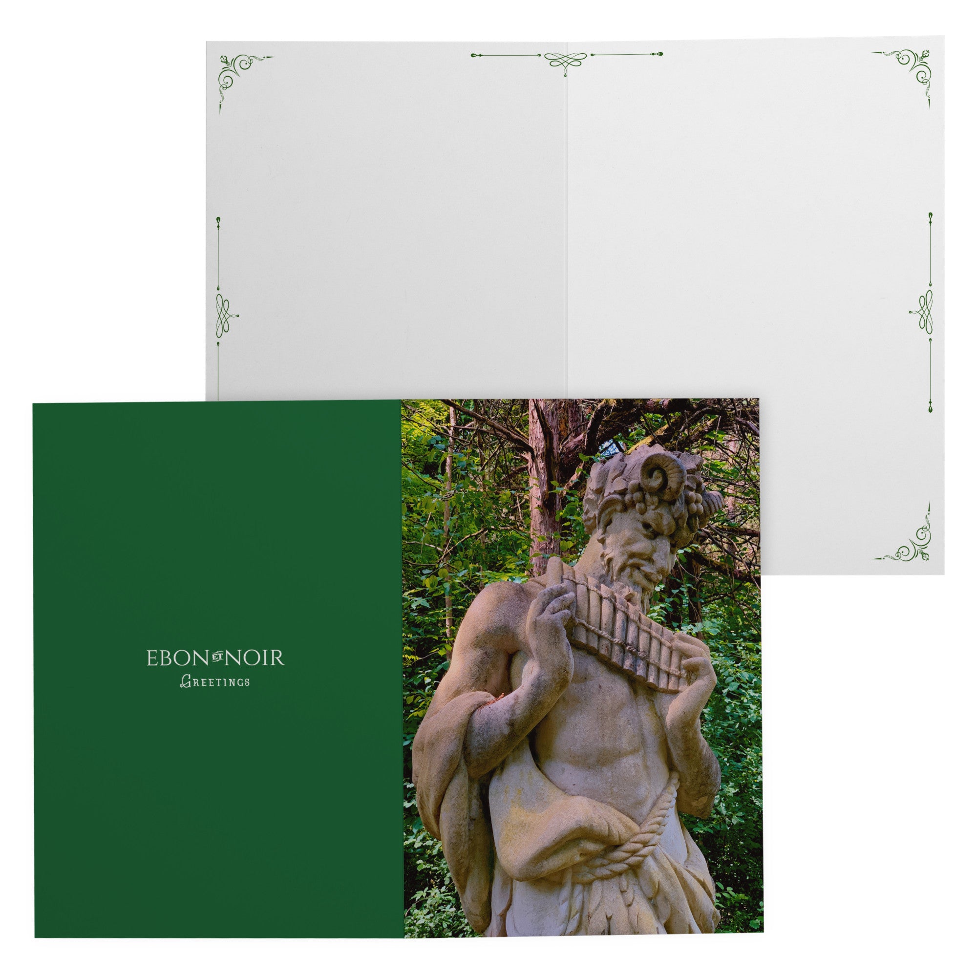 Faunus, Satyr/Pan Set of Everyday Greeting Cards, With White Envelopes, 5in x 7in