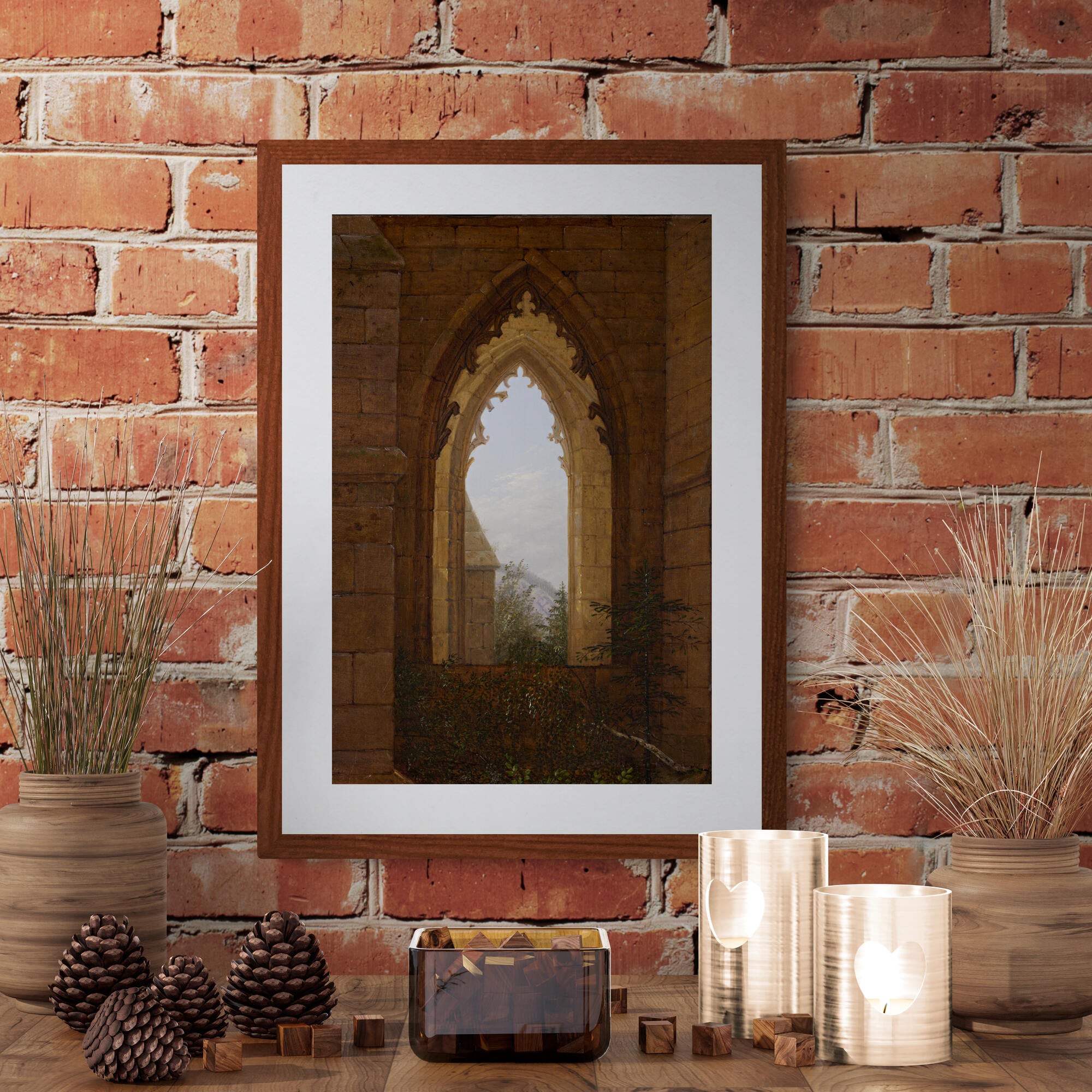 Gothic Window in the Monastery of Obyn by Carl Gustav Carus, Digital Poster/Print, Available in Multiple Sizes