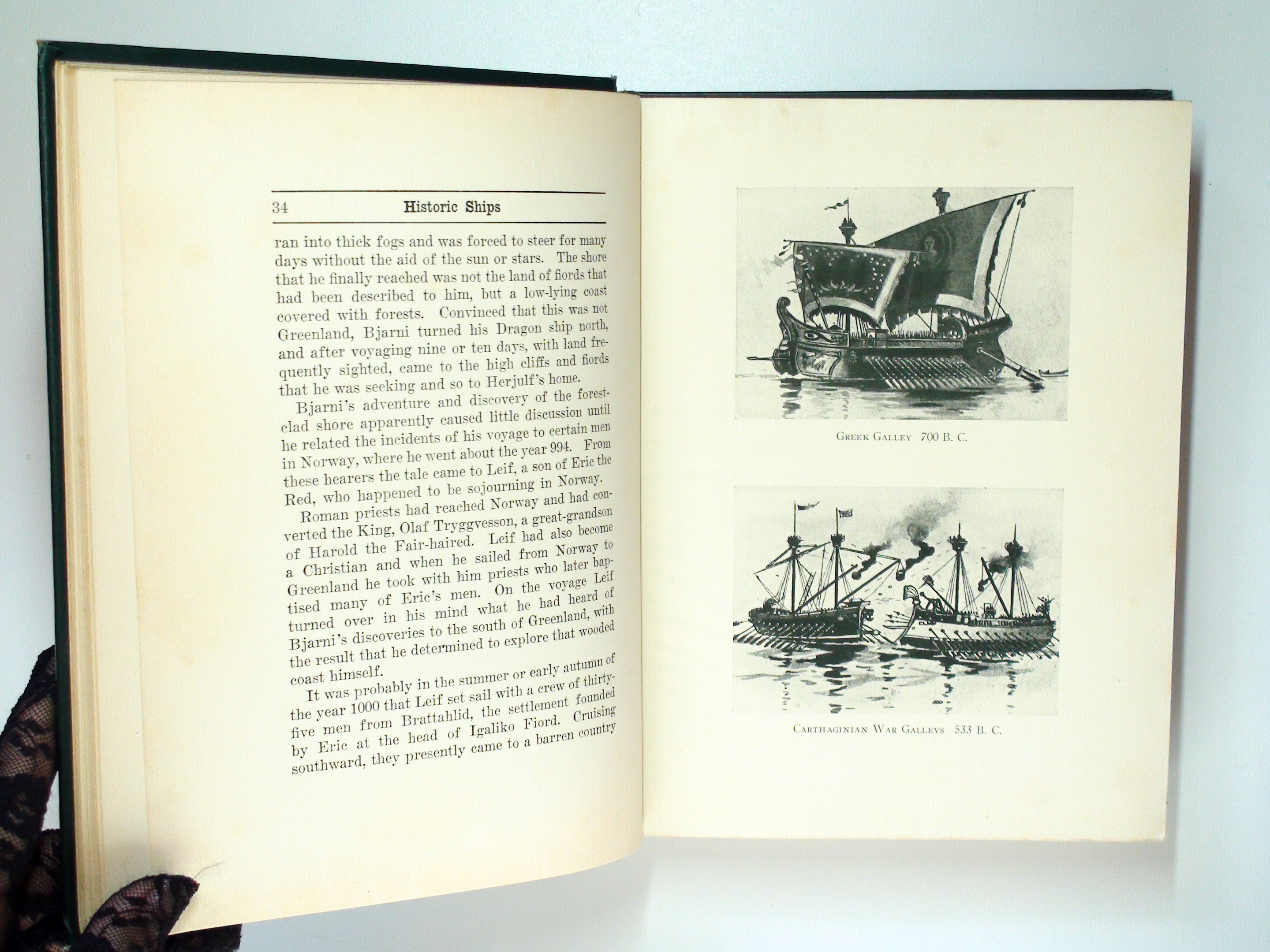 Historic Ships by Rupert Sargent Holland, Illustrated, 4th Printing, 1927