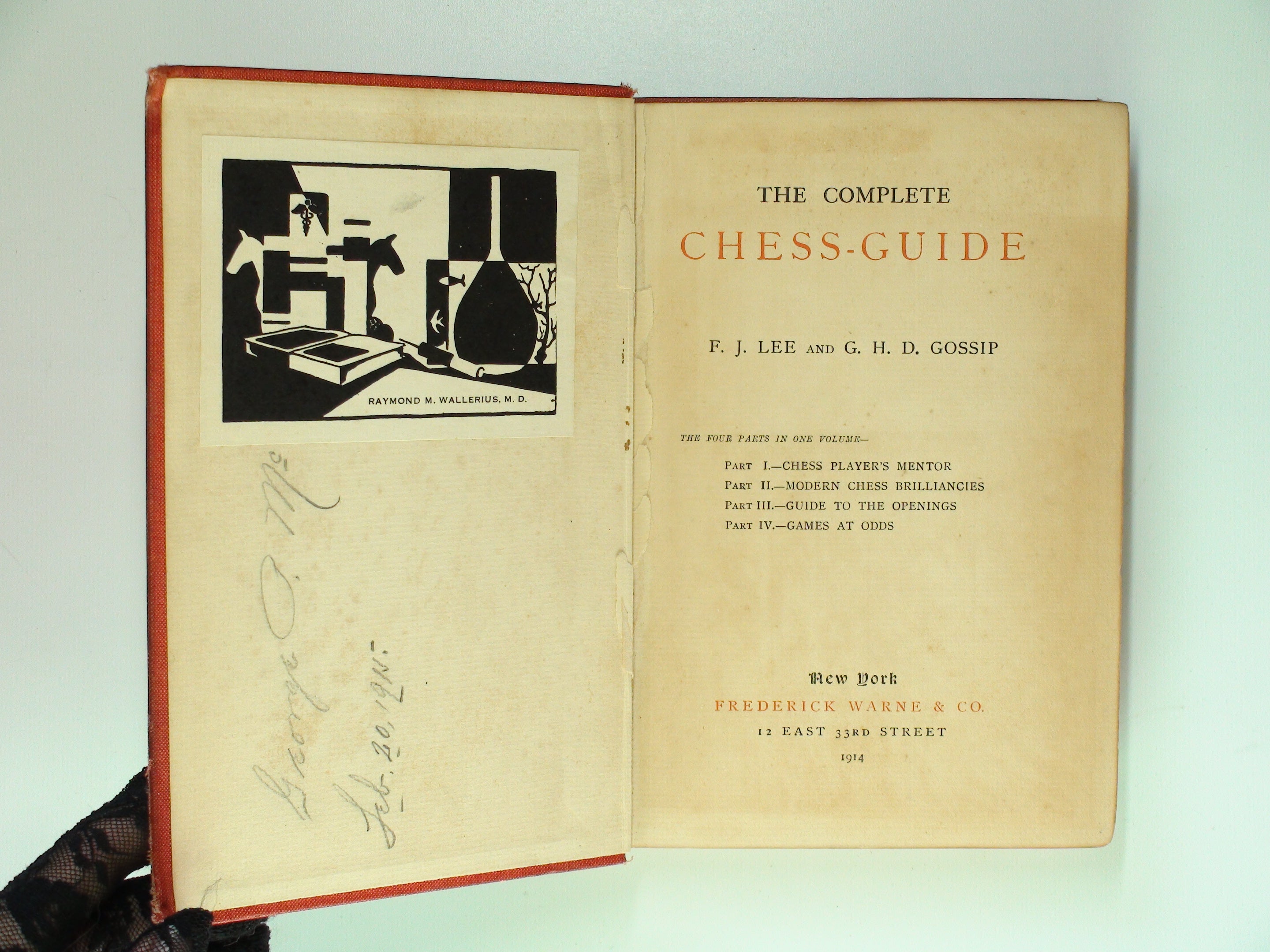 The Complete Chess Guide, F. J. Lee and G. H. D. Gossip, Illustrated, 1914