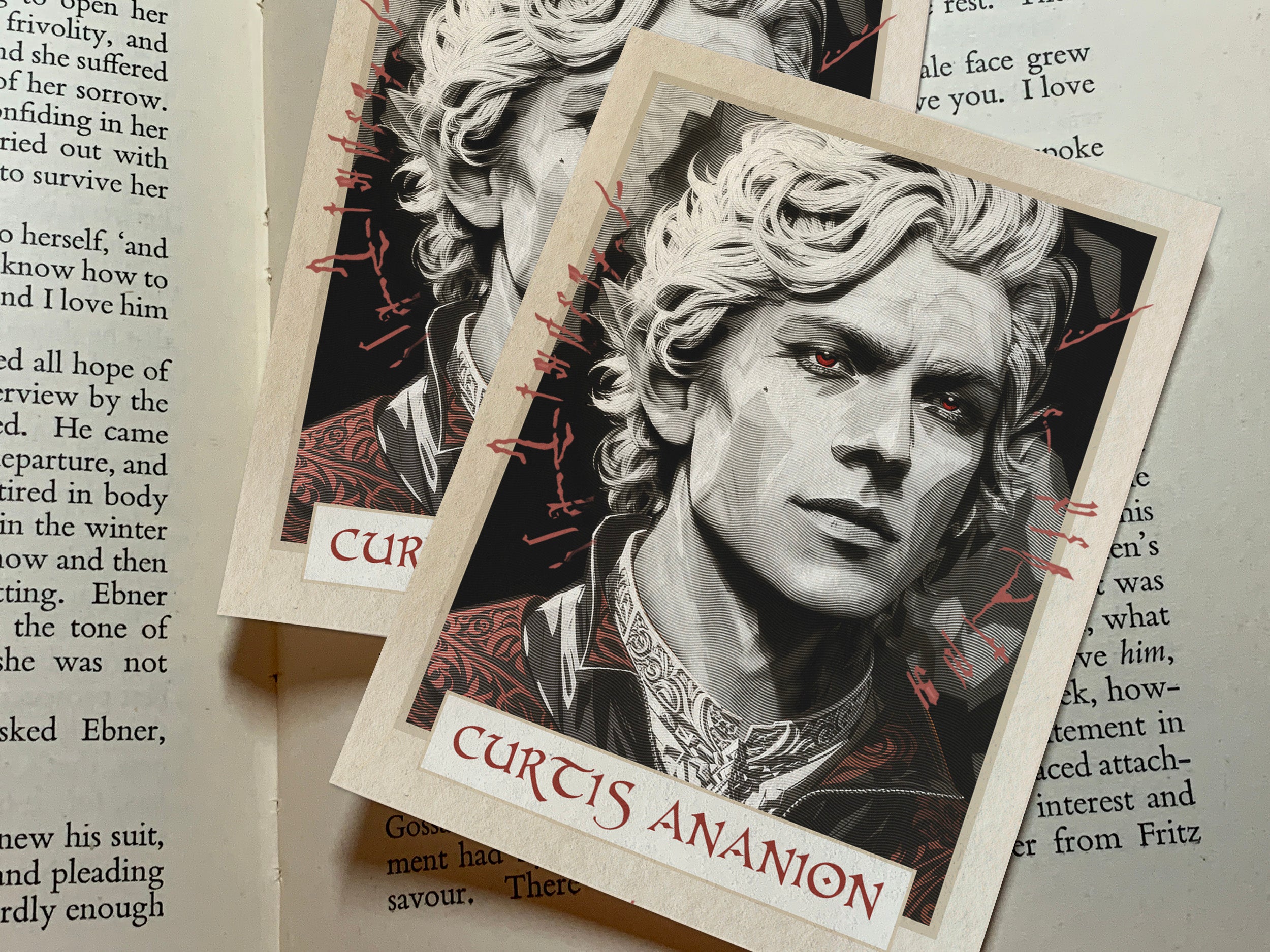 The Pale Elf, Astarion, Personalized Ex-Libris Bookplates, Crafted on Traditional Gummed Paper, 3in x 4in, Set of 30