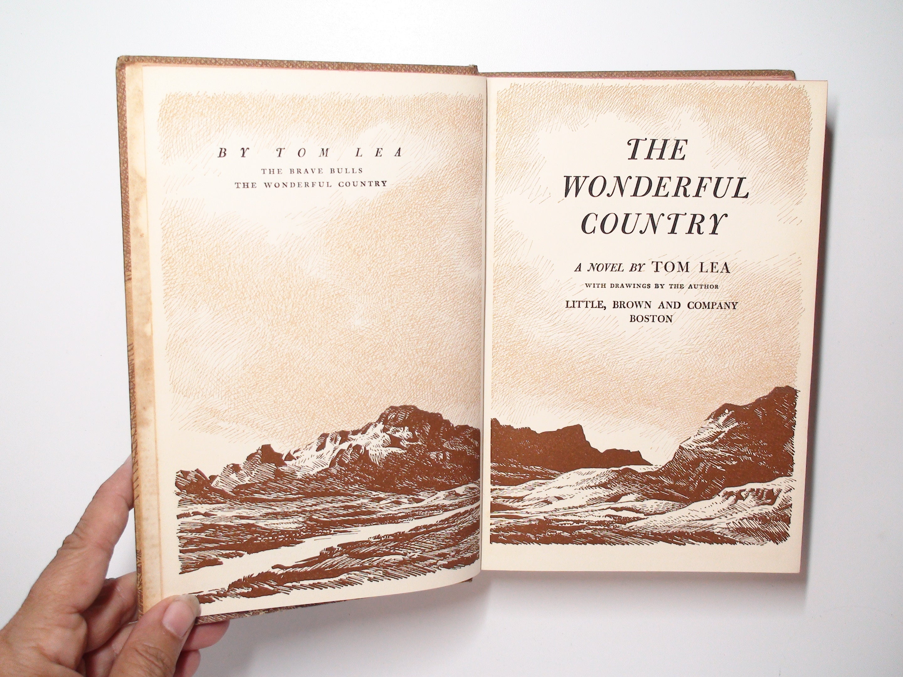 The Wonderful Country by Tom Lea, Illustrated, Stated 1st Ed, No D/J, 1952