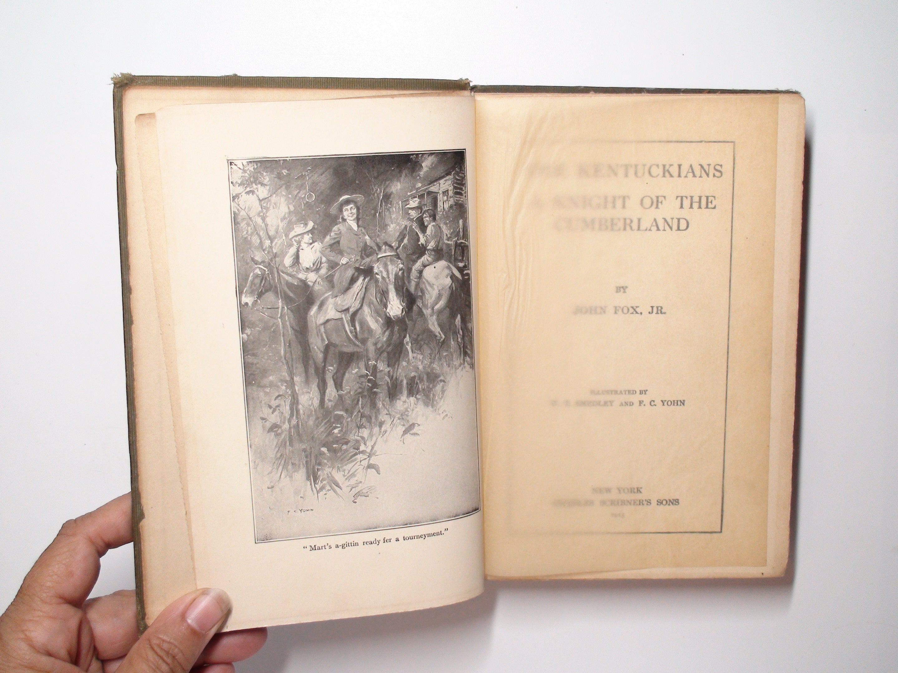 The Kentuckians, A Knight of the Cumberland, by John Fox Jr., Illustrated, 1913