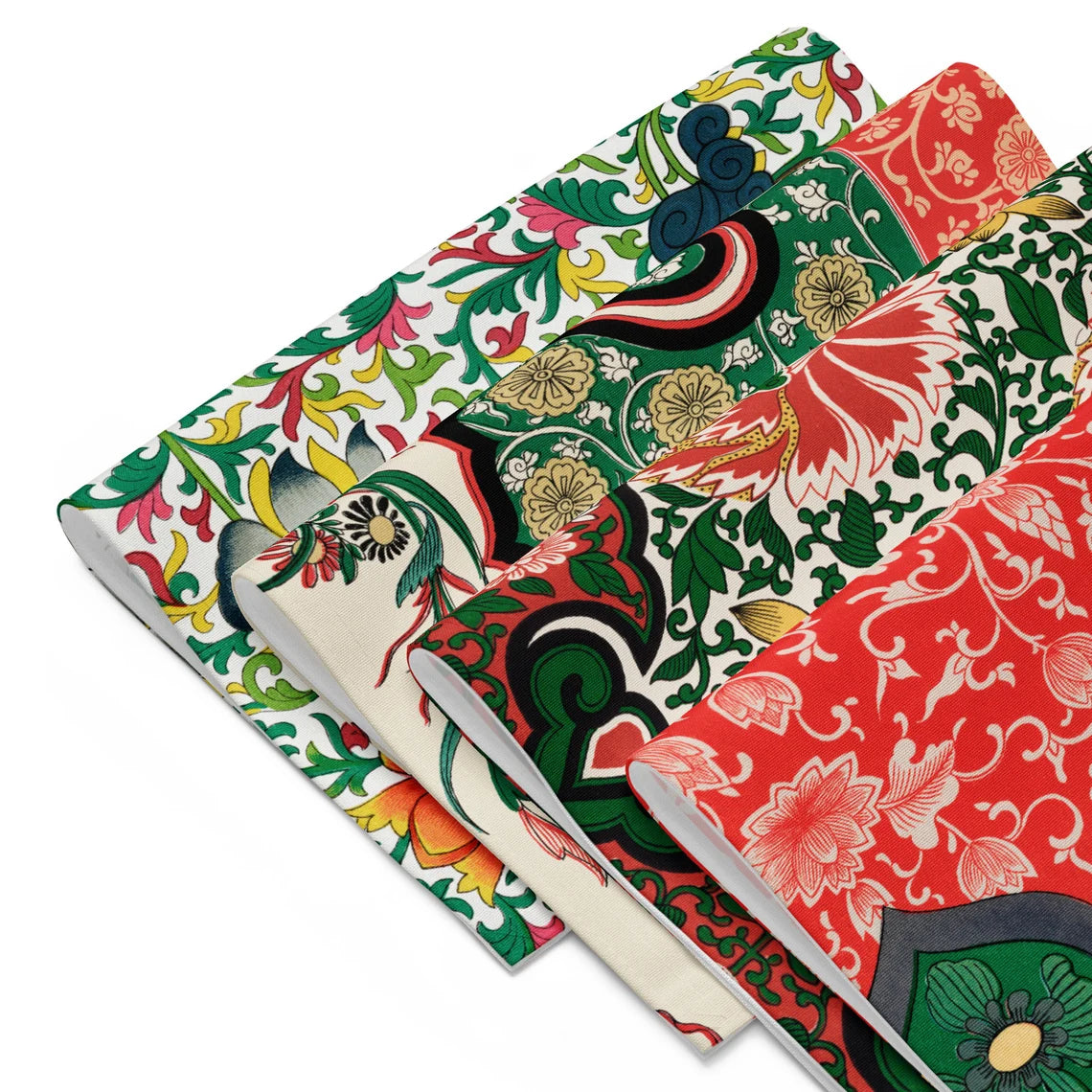 Imperial Flourish, Colorful Chinese Ornament Placemat Set, 18in x 24in (45.7 cm × 35.5 cm), Set of 4