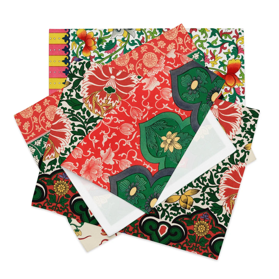 Imperial Flourish, Colorful Chinese Ornament Placemat Set, 18in x 24in (45.7 cm × 35.5 cm), Set of 4