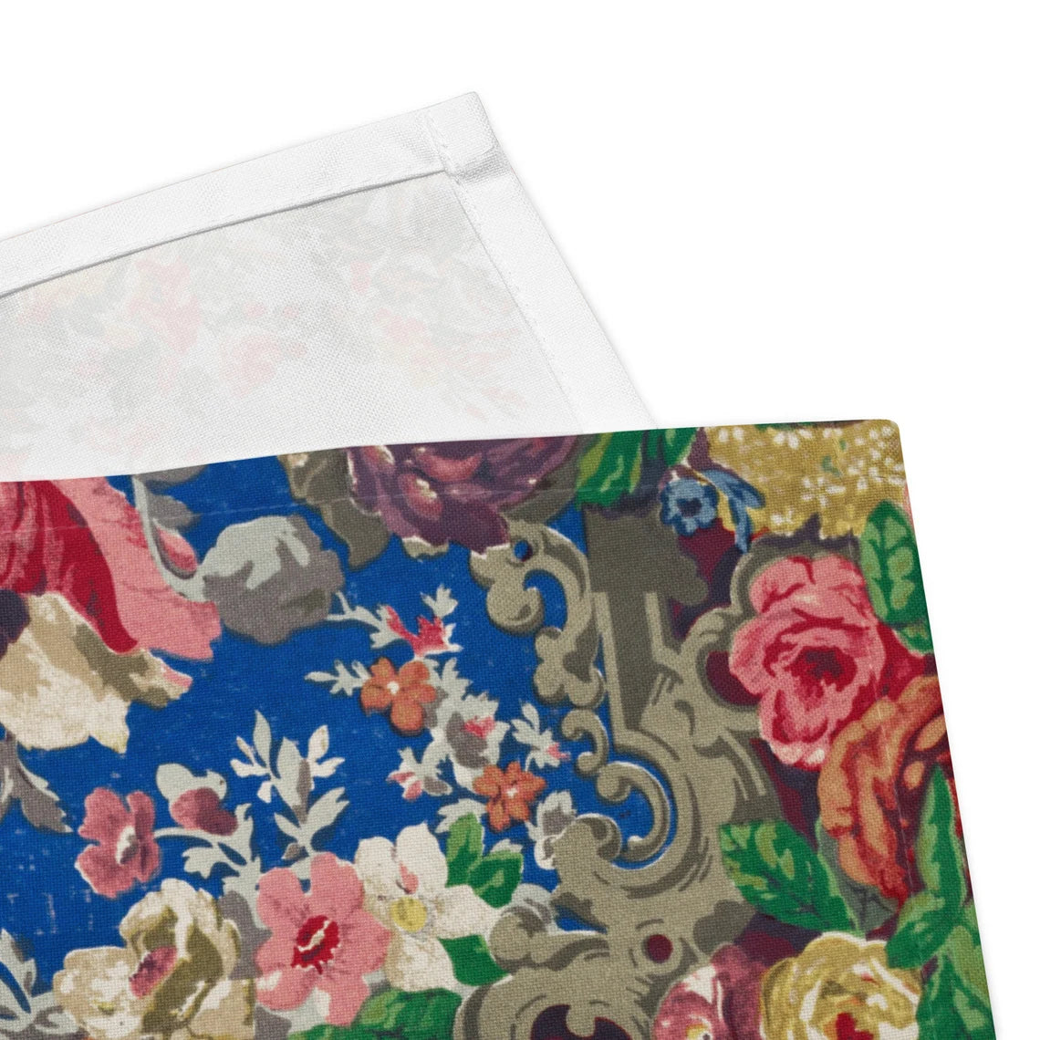 Patchwork Floral Squares Cloth Napkins, Add Mystery to Your Table, 20in x 20in (50.8 cm x 50.8 cm), Set of 4 Napkins