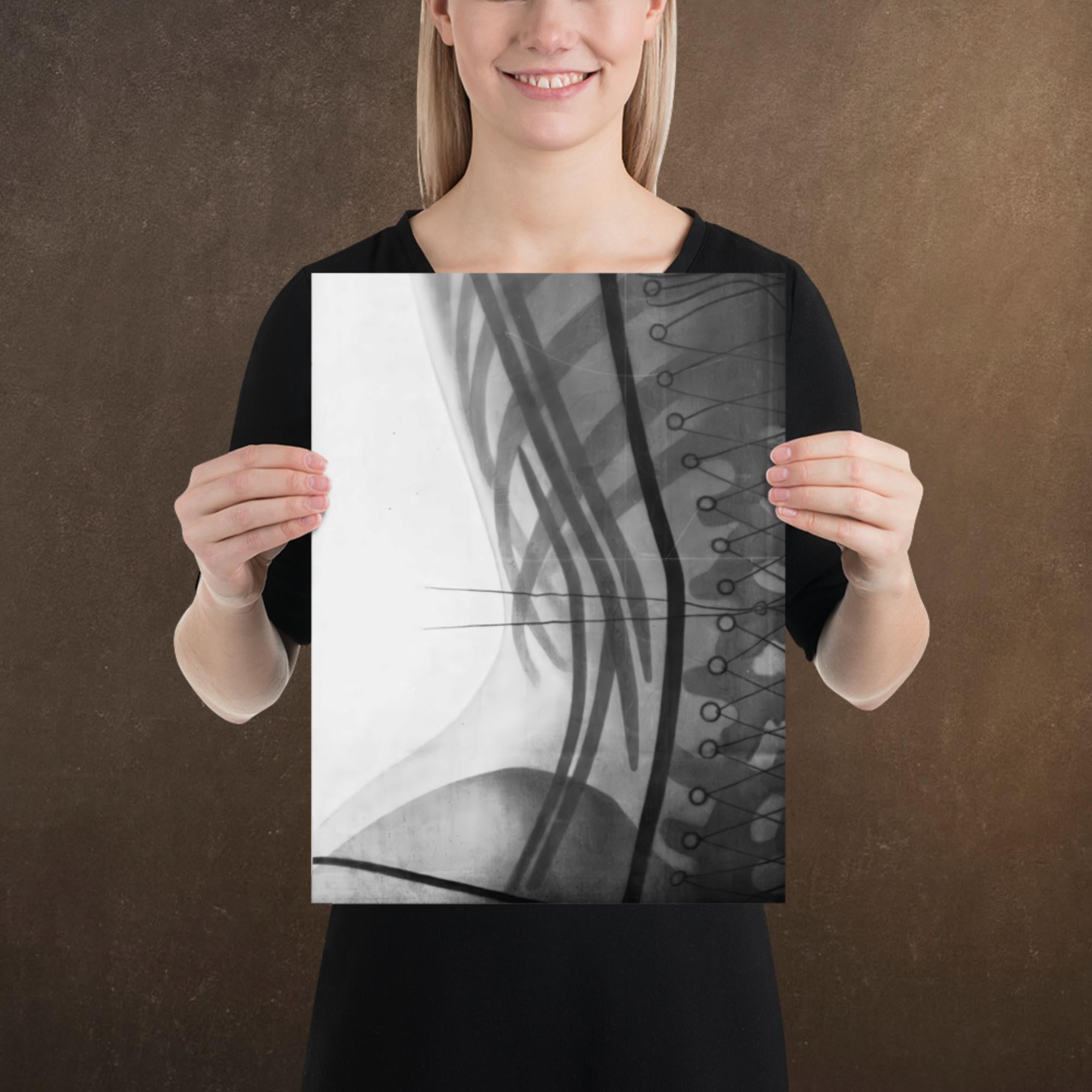 Corset X-ray, Victorian Dark Academia, Museum-quality Matte Poster Print, Available in Multiple Sizes