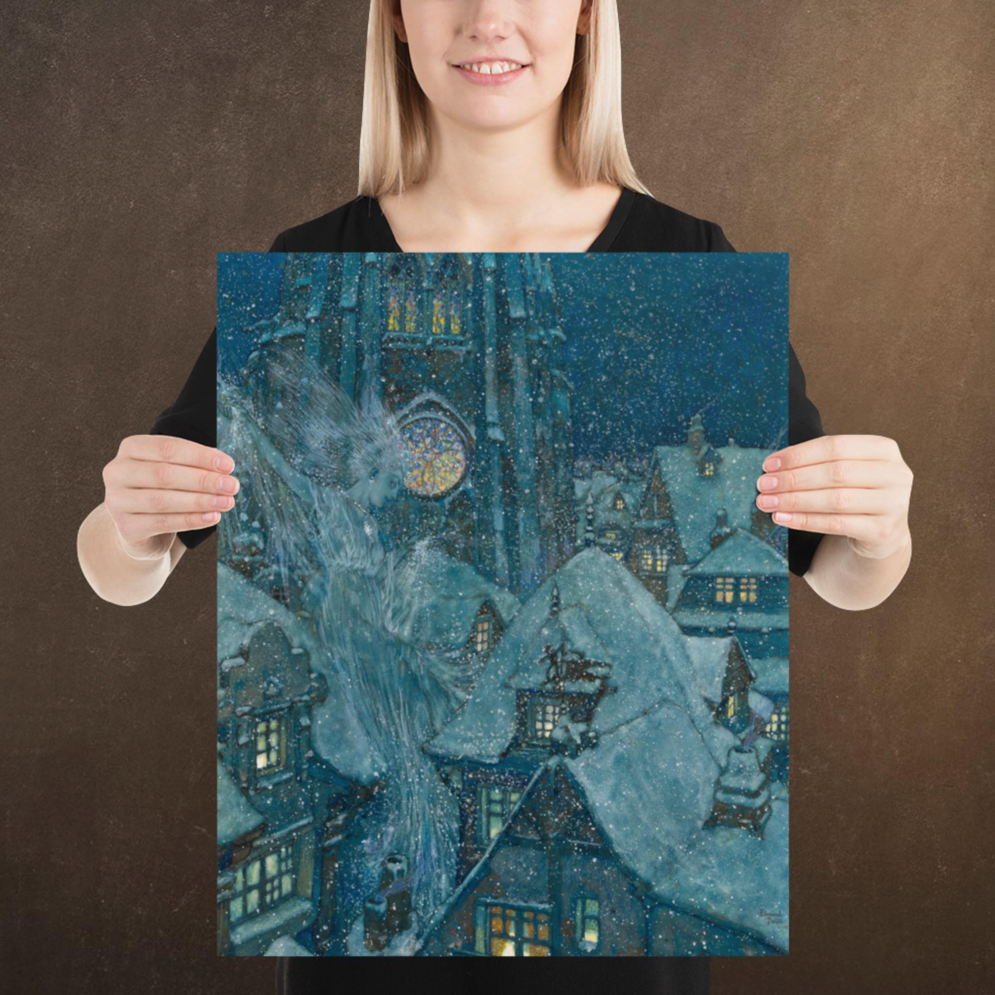 The Snow Queen by Edmund Dulac, Poster Art Print, Available in Multiple Sizes