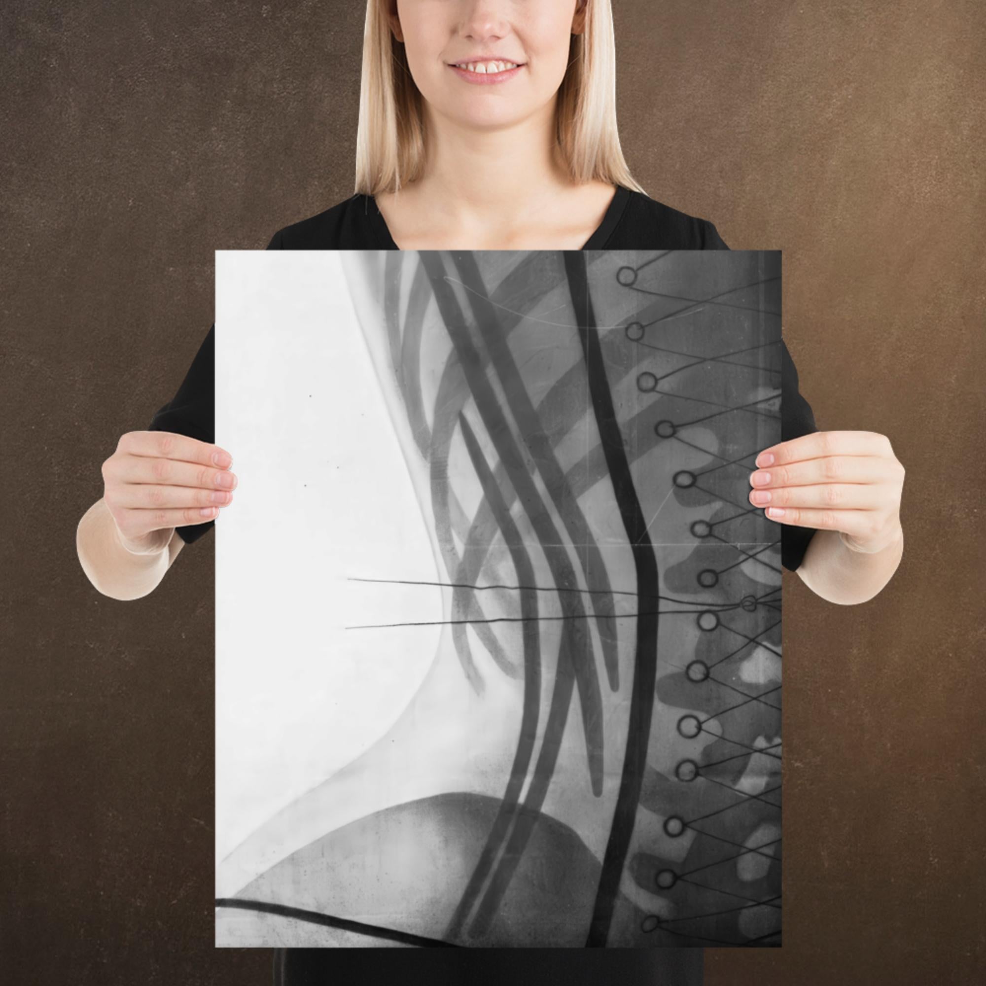 Corset X-ray, Victorian Dark Academia, Museum-quality Matte Poster Print, Available in Multiple Sizes