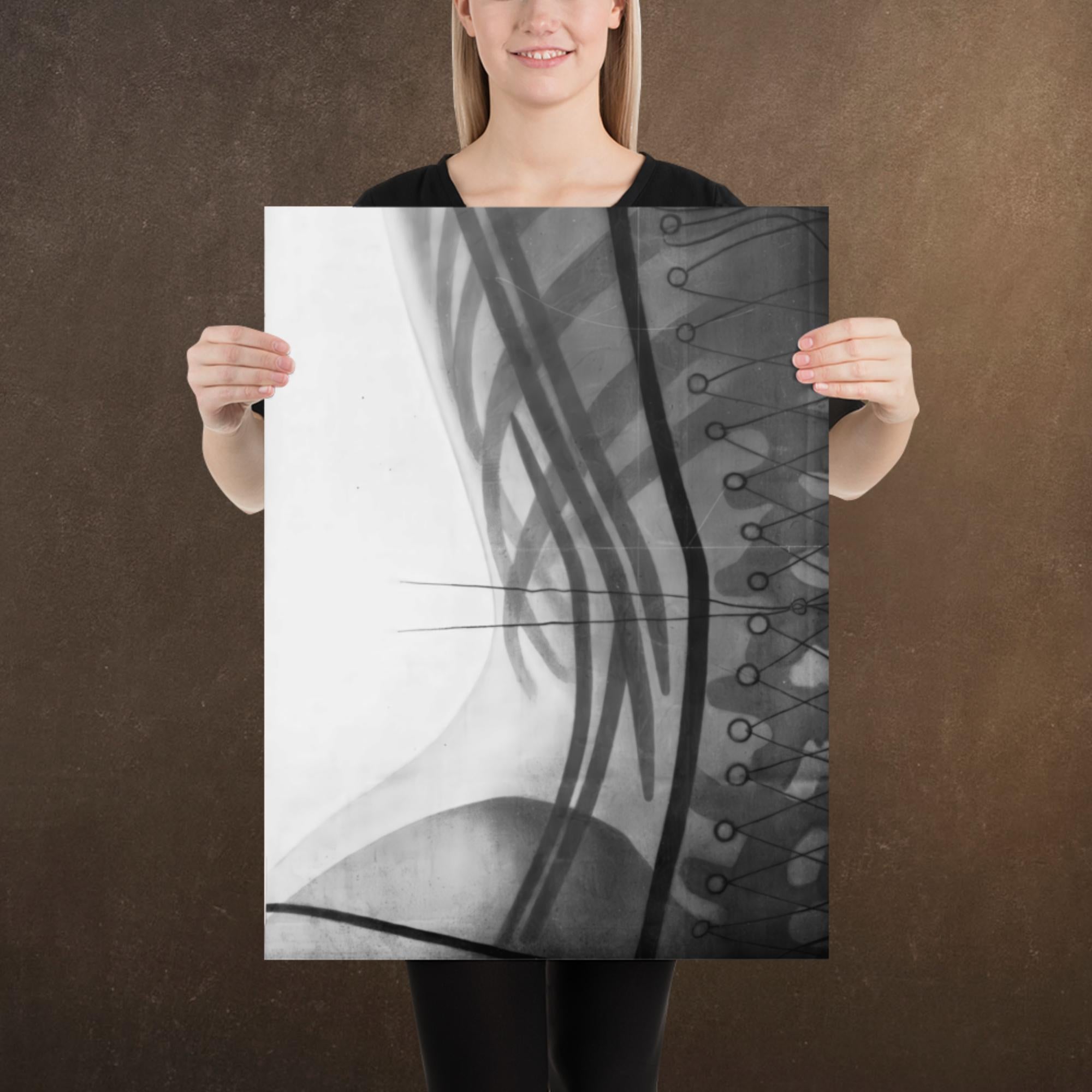 Corset X-ray, Victorian Dark Academia, Museum-quality Matte Poster Print, Available in Multiple Sizes