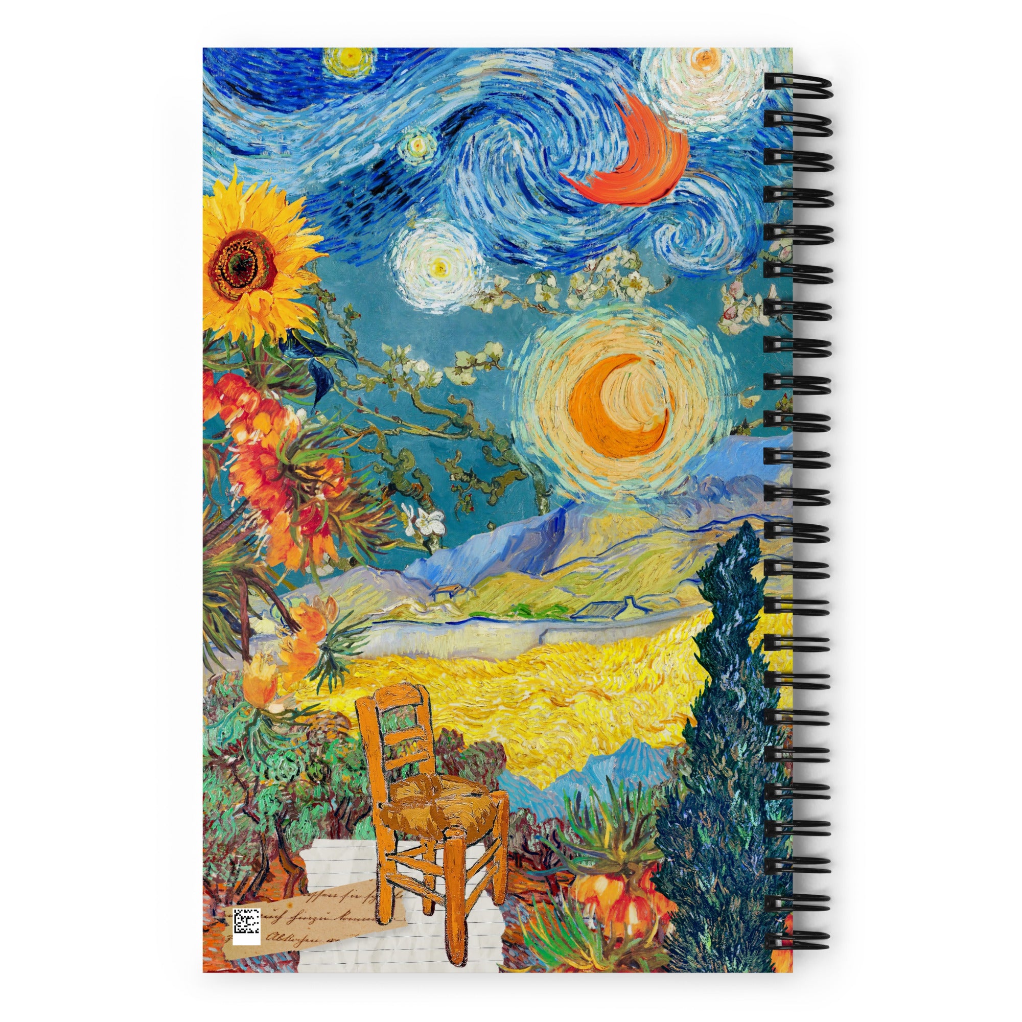 Van Gogh's Dream Spiral Notebook, Dot Journal, Perfect for Journaling on the Go