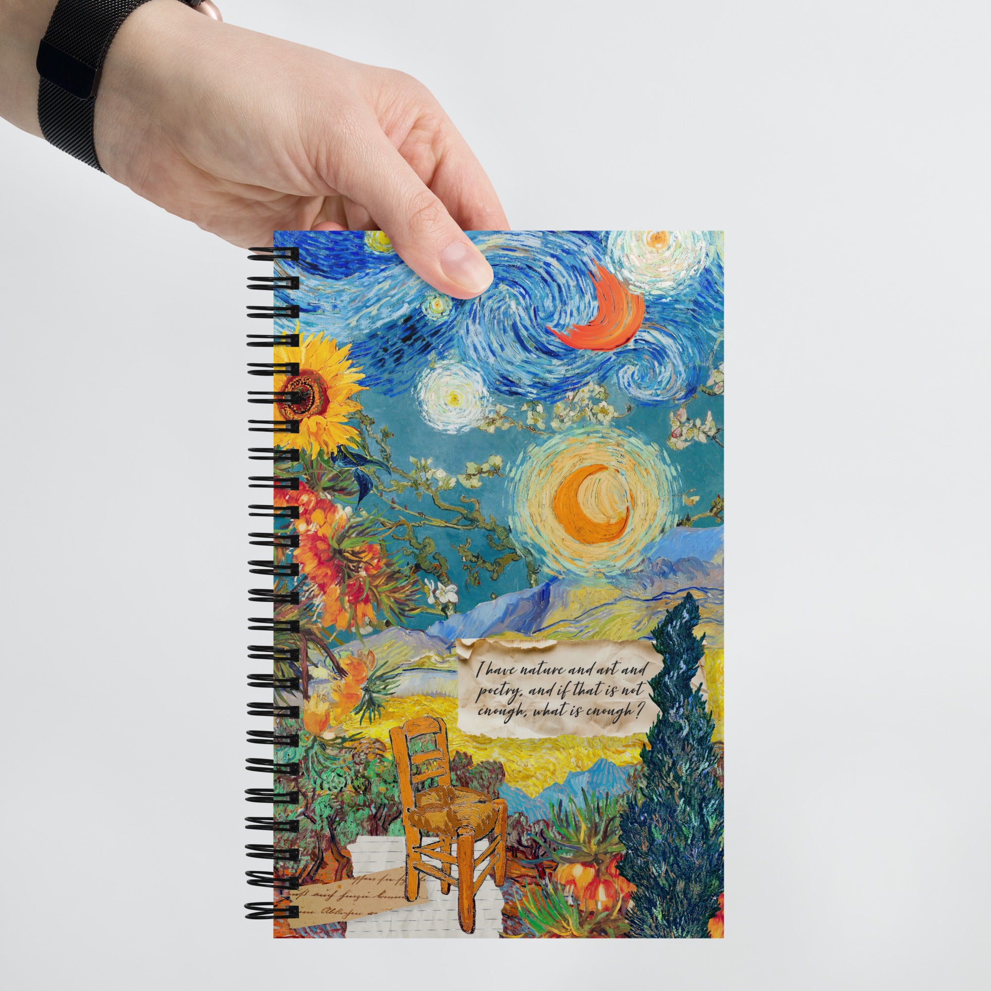 Van Gogh's Dream Spiral Notebook, Dot Journal, Perfect for Journaling on the Go