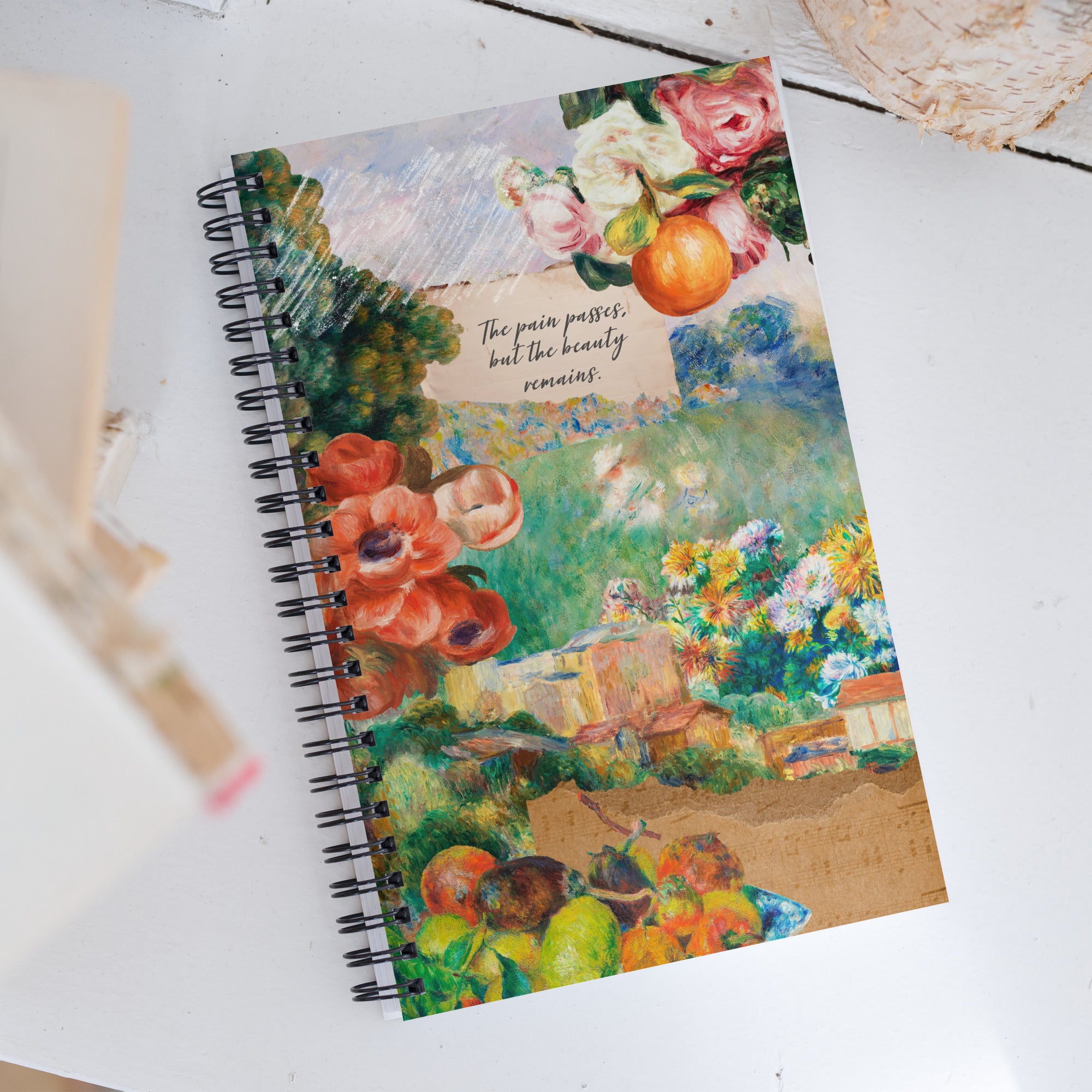 Impressions of Pierre-Auguste Renoir Spiral Notebook, Dot Journal, Perfect for Journaling on the Go