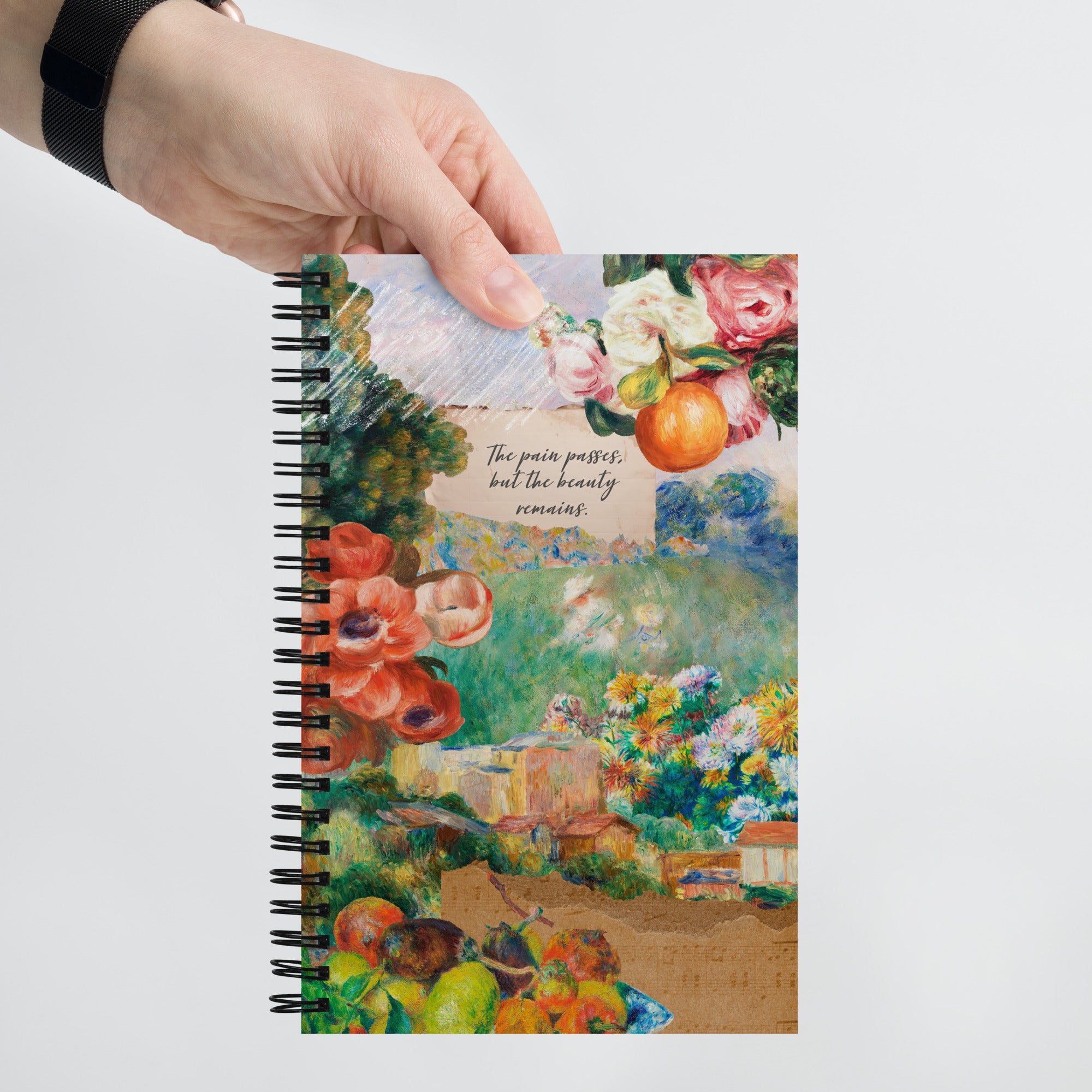 Impressions of Pierre-Auguste Renoir Spiral Notebook, Dot Journal, Perfect for Journaling on the Go