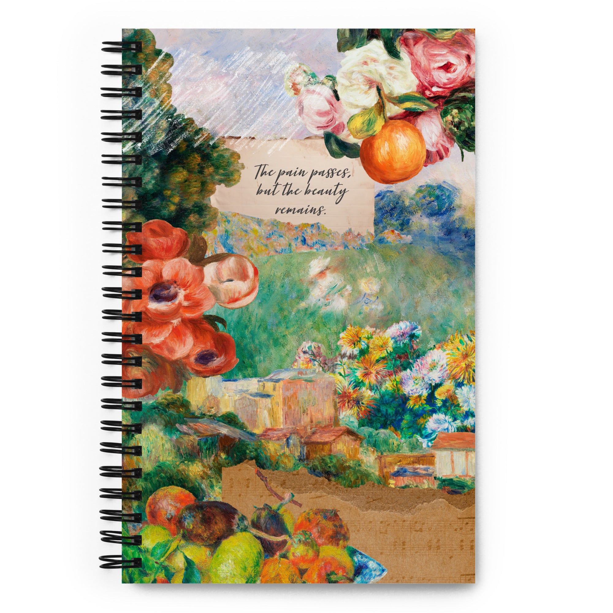 Impressions of Pierre-Auguste Renoir Spiral Notebook, Dot Journal, Perfect for Journaling on the Go