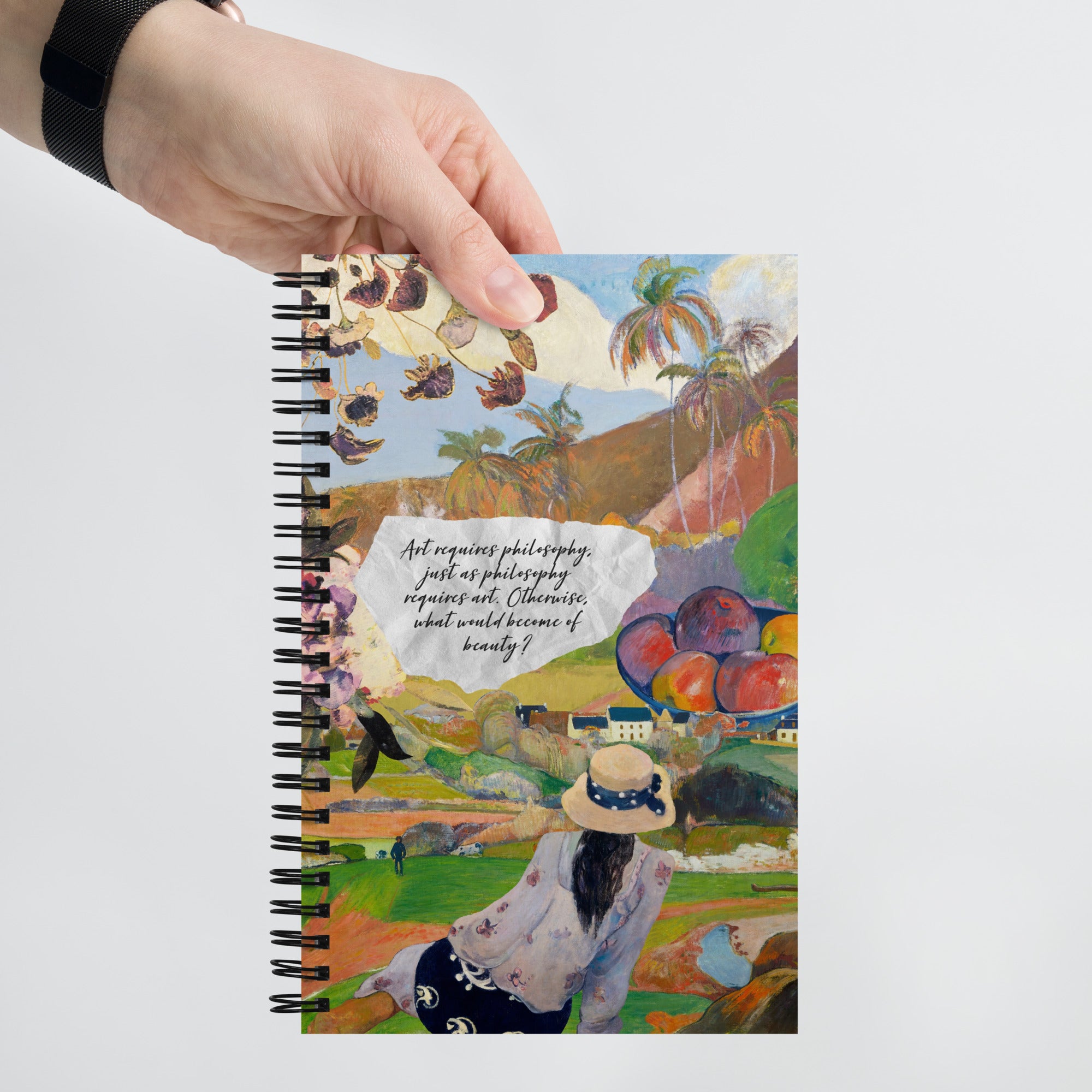 Tahitian Dreams by Gaughin, Spiral Notebook, Dot Journal, Perfect for Journaling on the Go