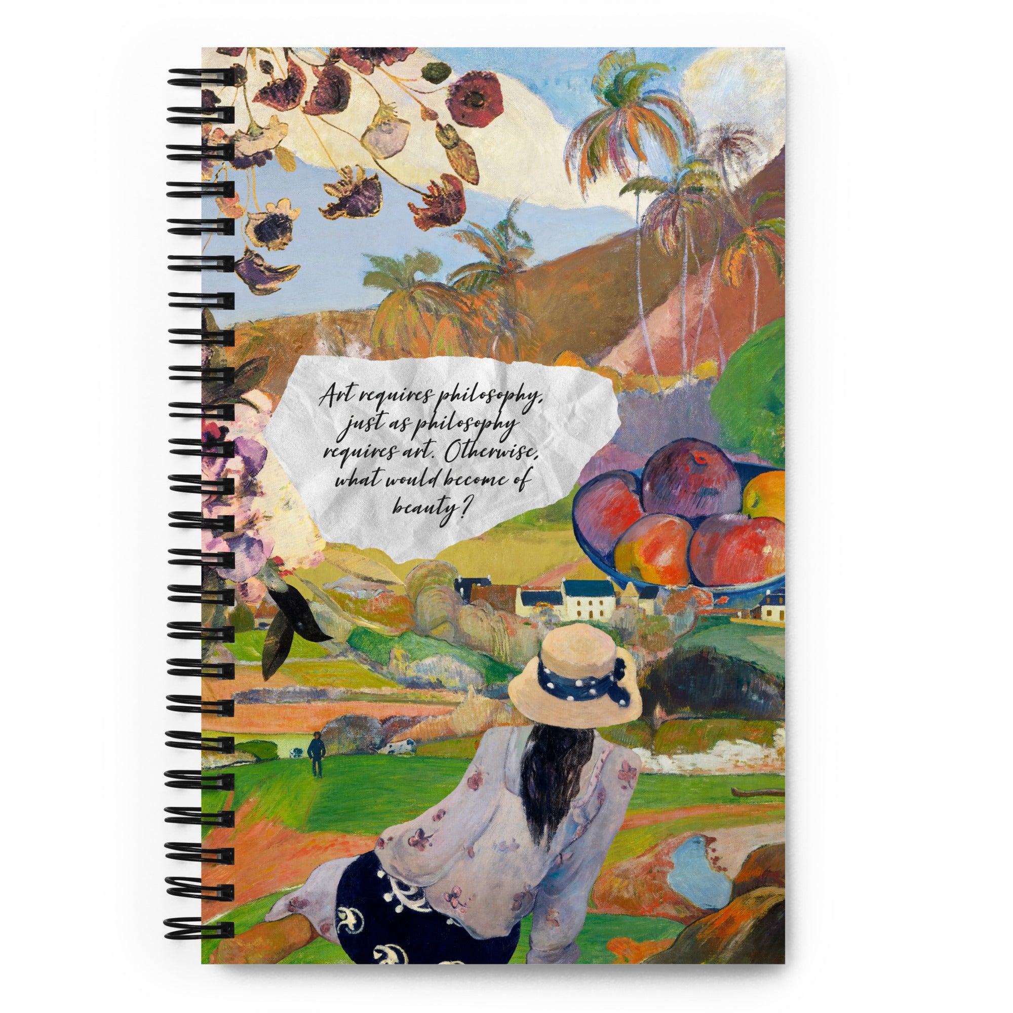 Tahitian Dreams by Gaughin, Spiral Notebook, Dot Journal, Perfect for Journaling on the Go