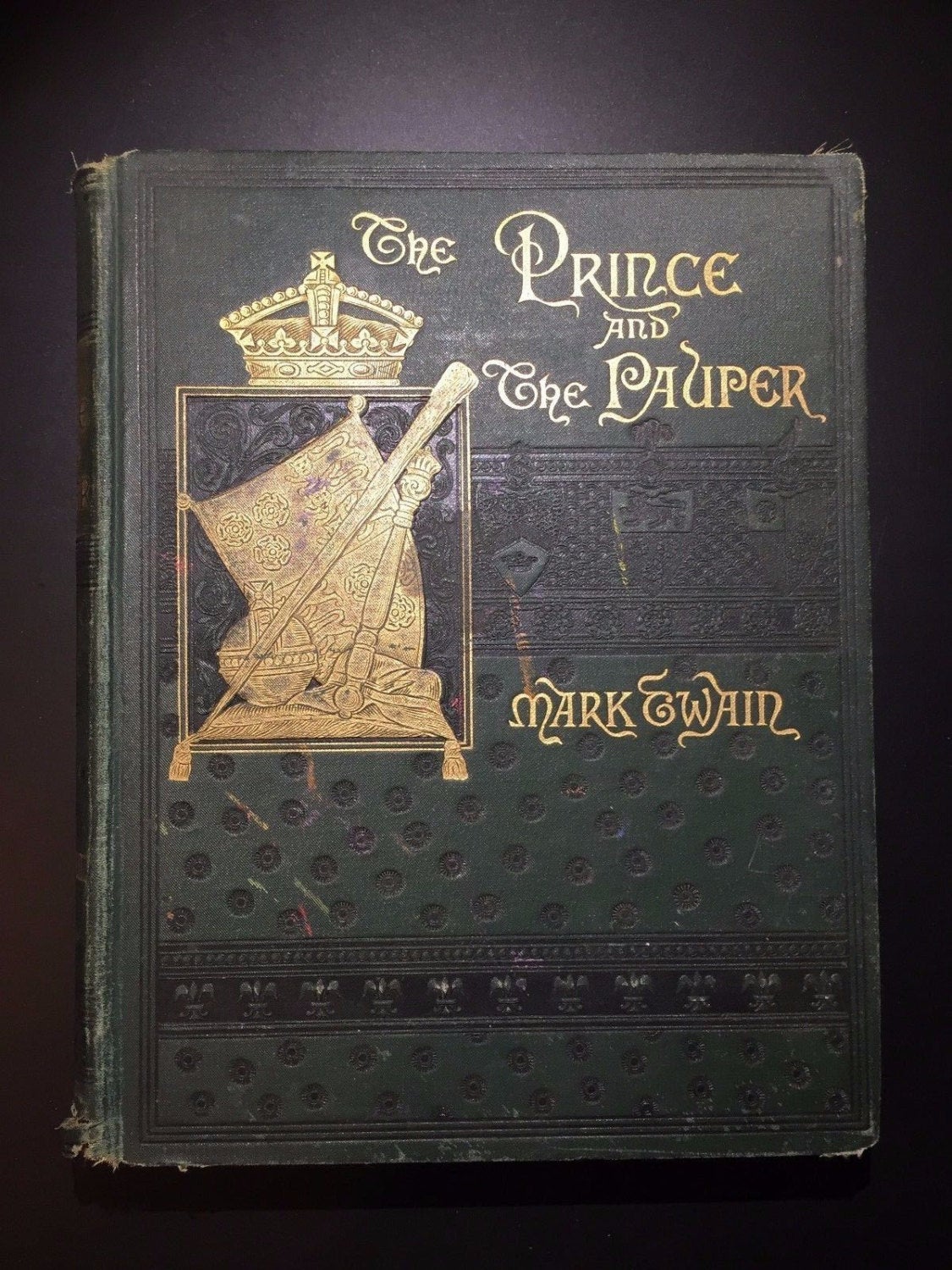 The Prince and the Pauper, Mark Twain, 1889, Illustrated, Victorian Binding