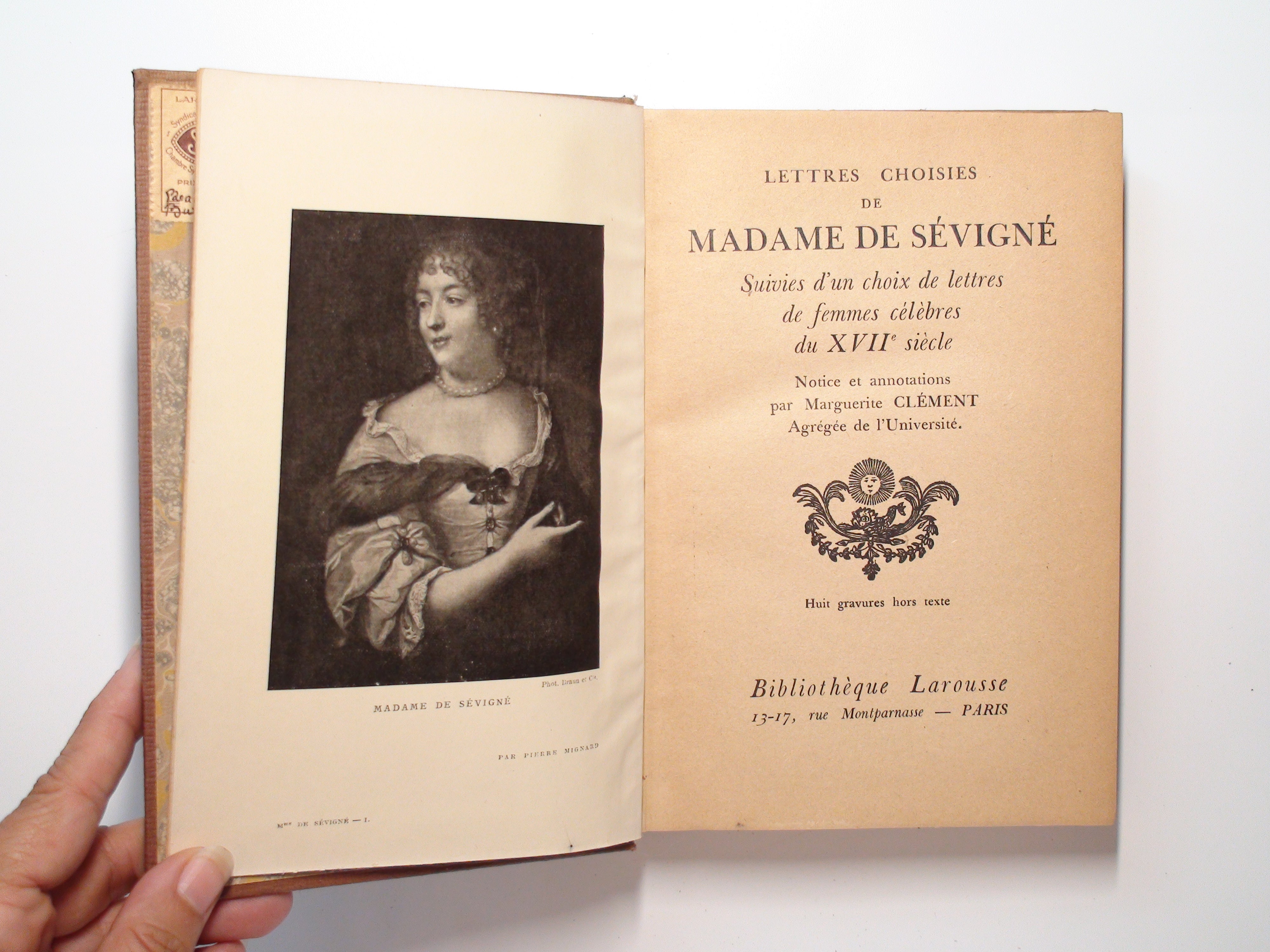 Lettres Choisies De Madame De Sevigne, Illustrated, French Language, c1900