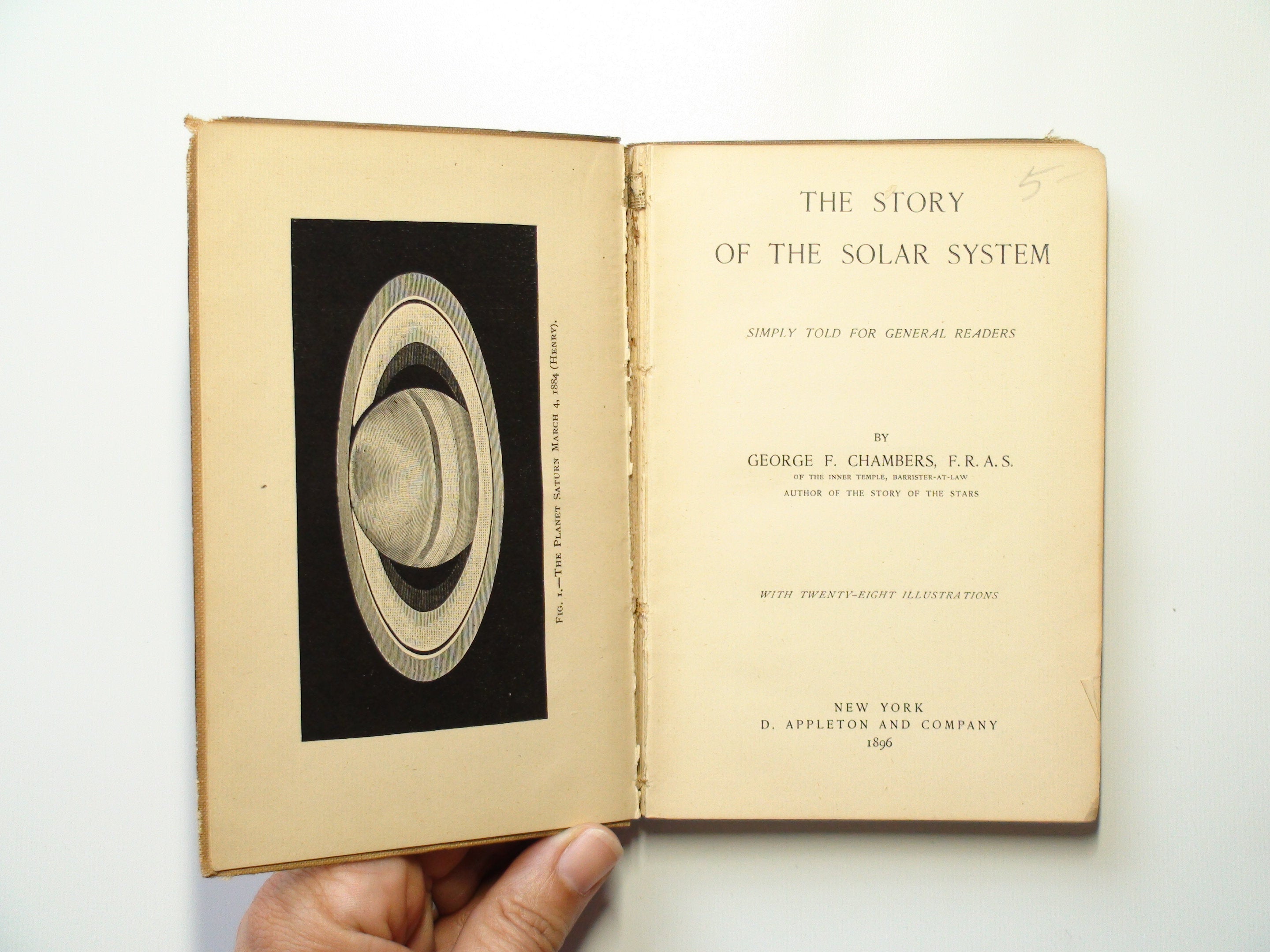 The Story of the Solar System, G. F. Chambers, Illustrated, 1st Ed, 1895, Rare