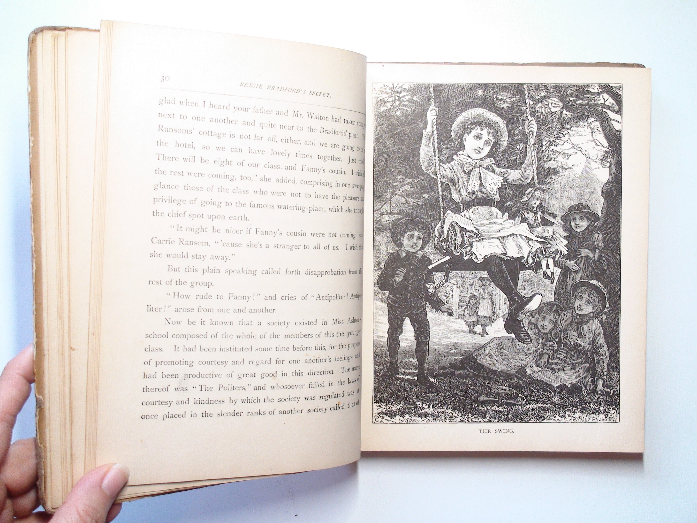 Bessy Bradford's Secret, by Joanna H. Mathews, Illustrated, 1st Ed., 1881