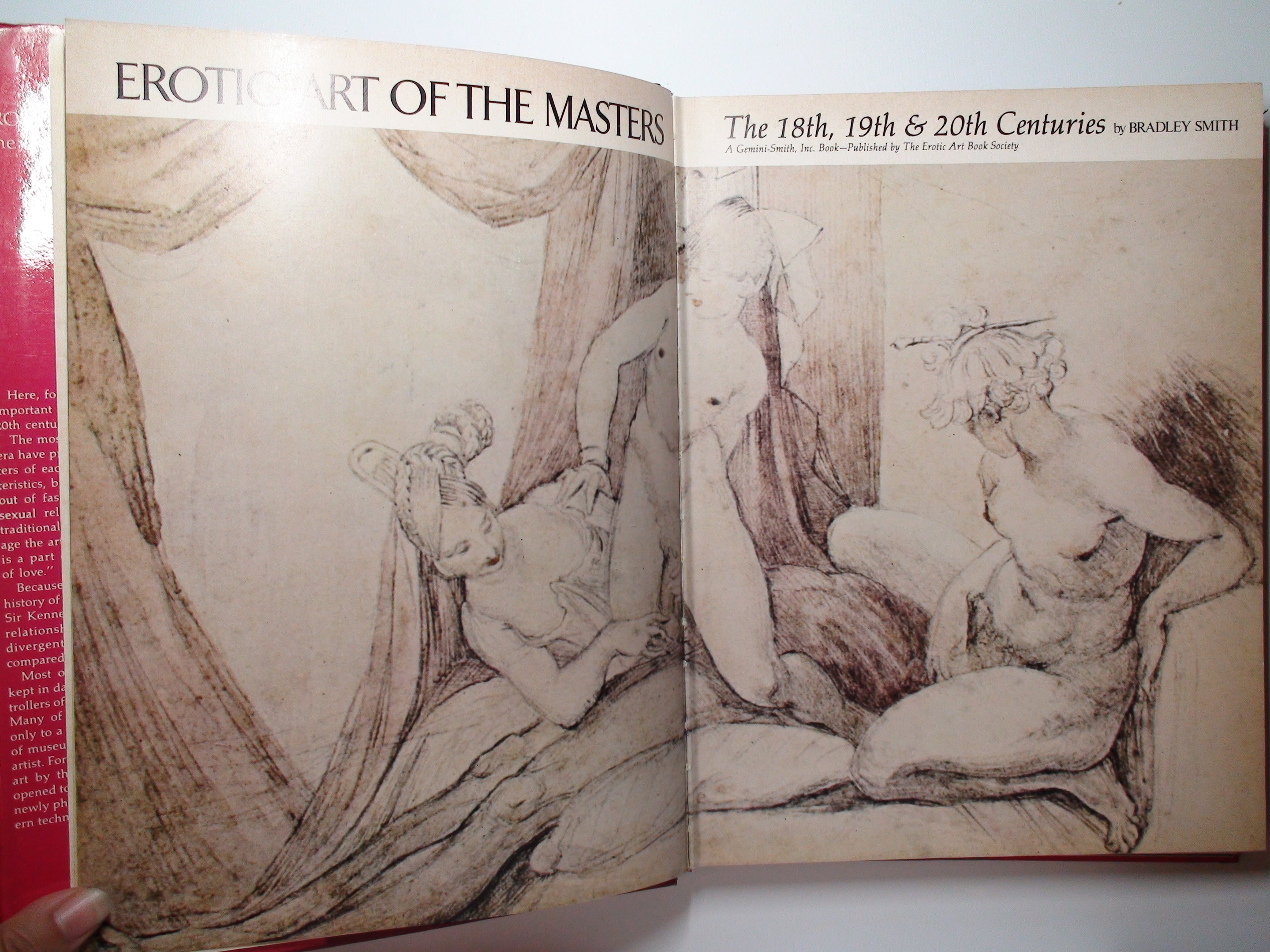 Erotic Art of the Masters by Bradley Smith, Illustrated, w/ D/J, 1st Ed, 1974